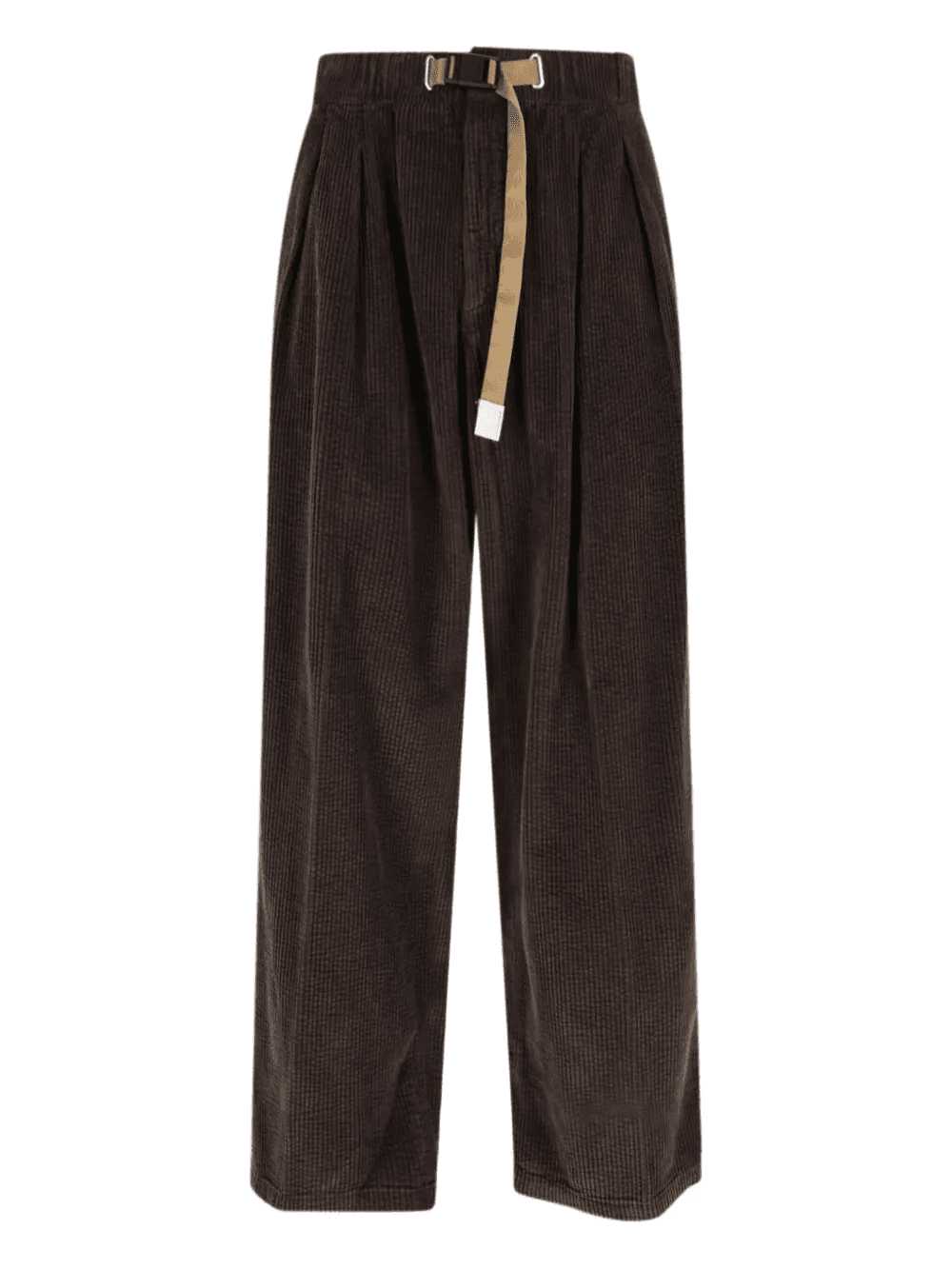 Corduroy belted trousers - Image 1