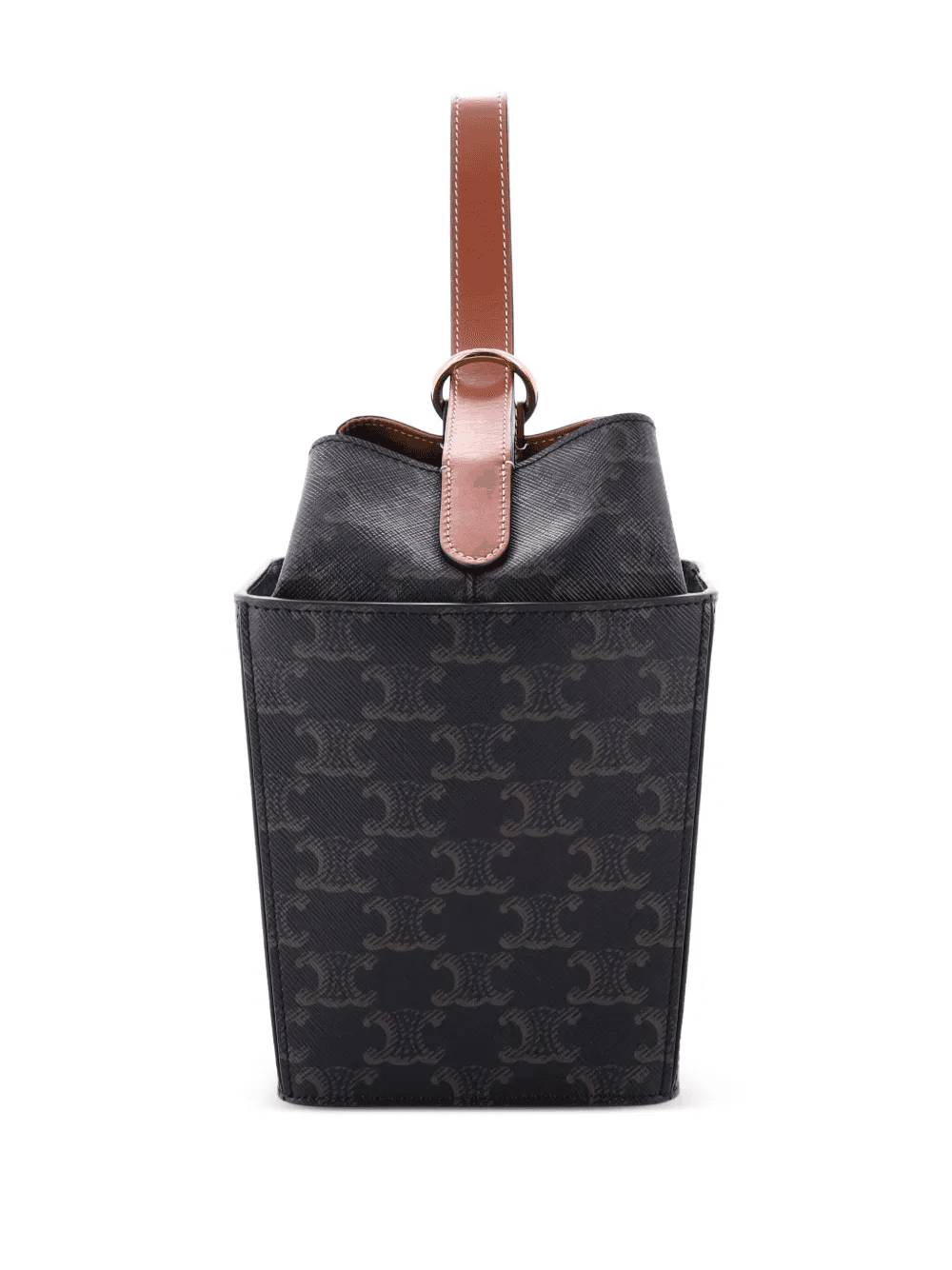 Strap Box Top Handle Bag Triomphe Coated Canvas satchel - Image 1