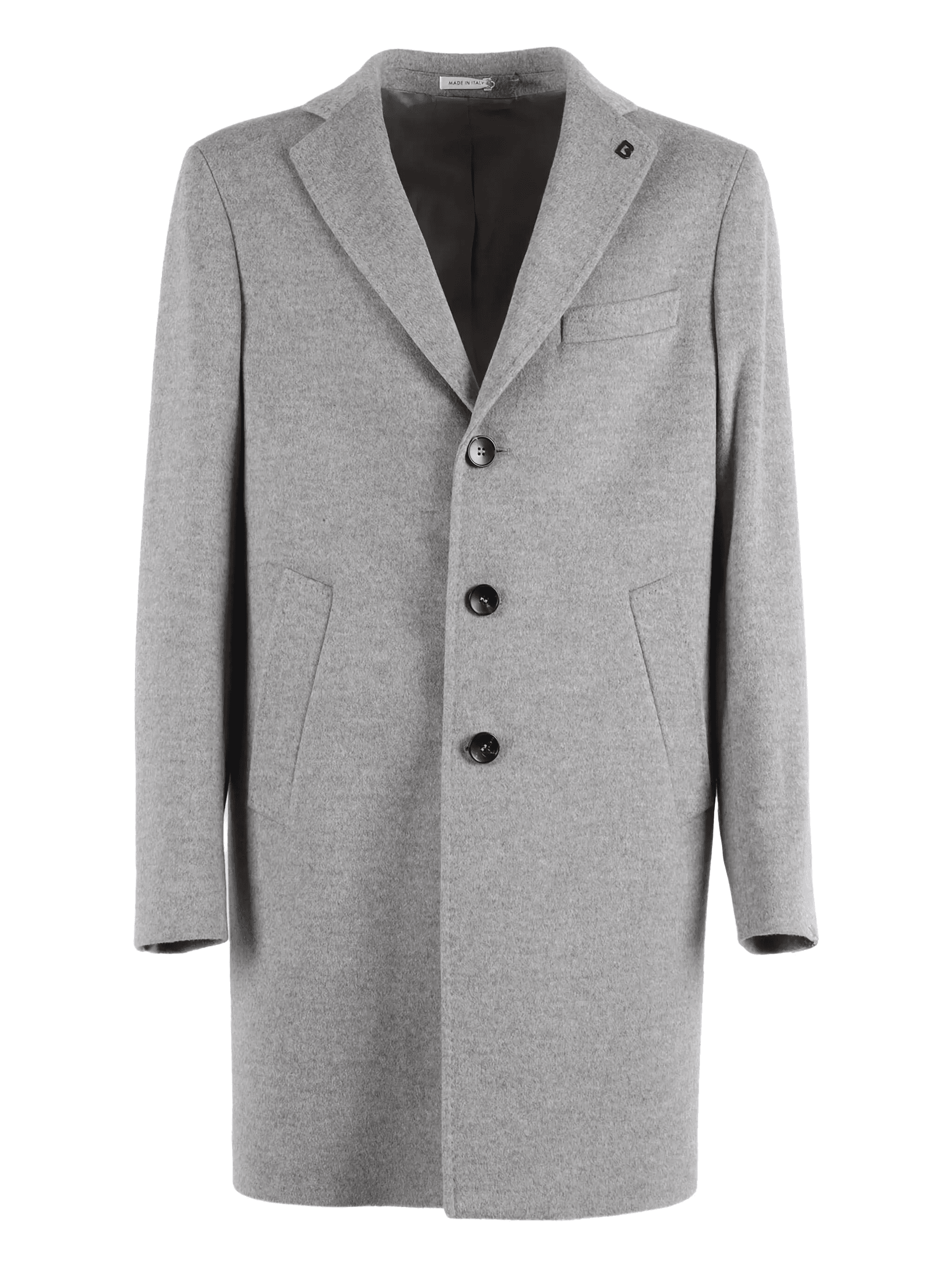 three-button wool coat - Image 1