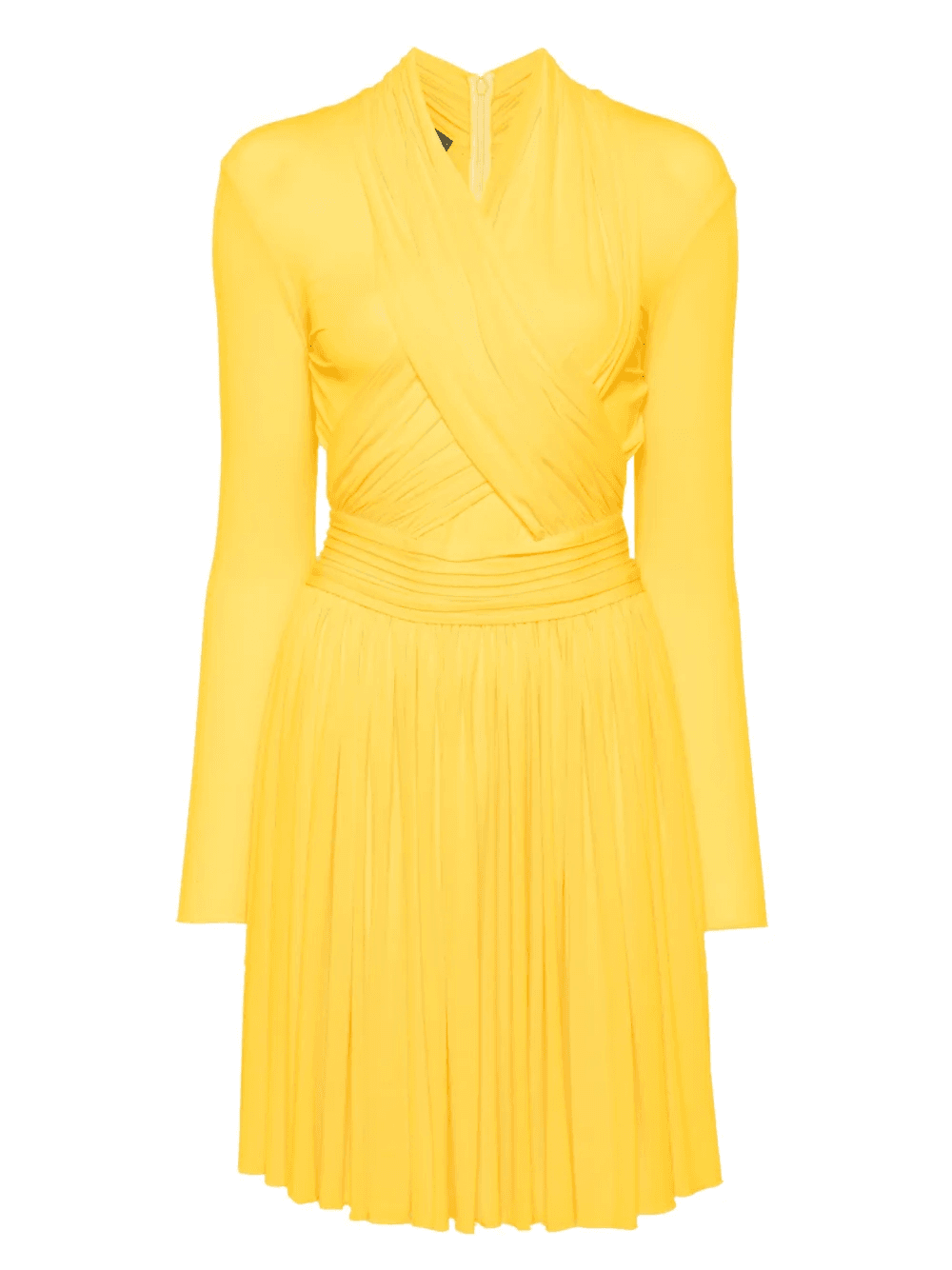 X front overlap long sleeves swing dress - Image 1