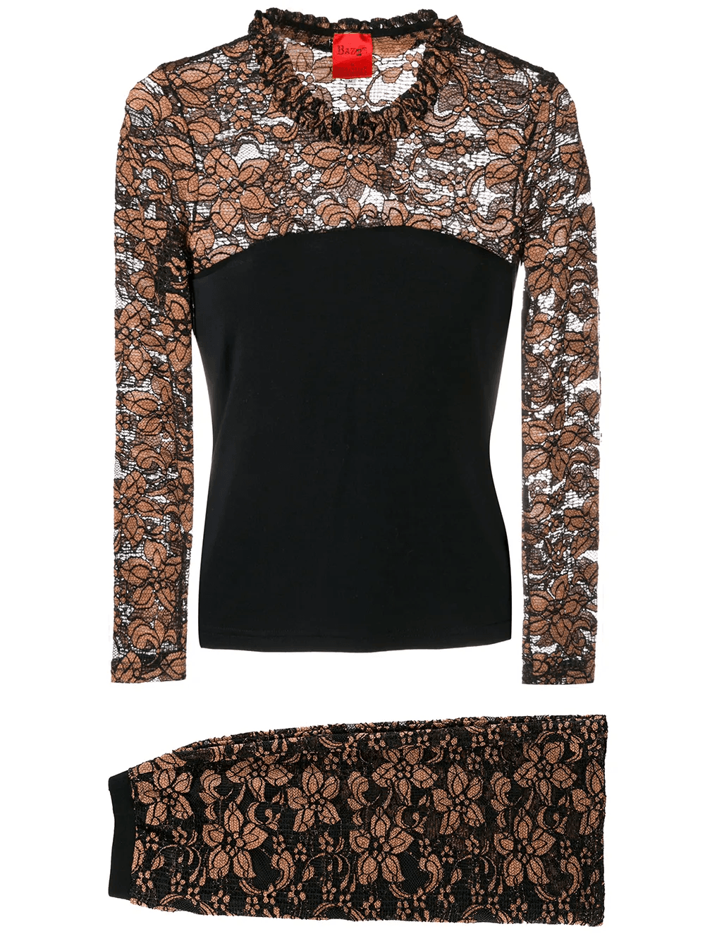 1990s floral lace suit - Image 1