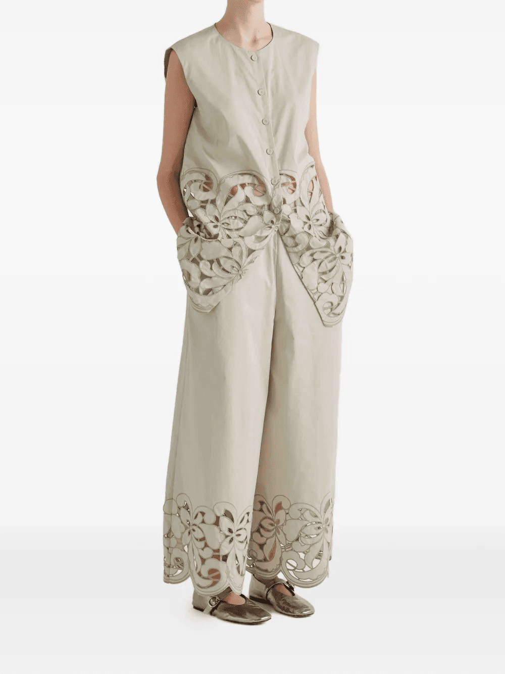 pocket palazzo pants - Image 1