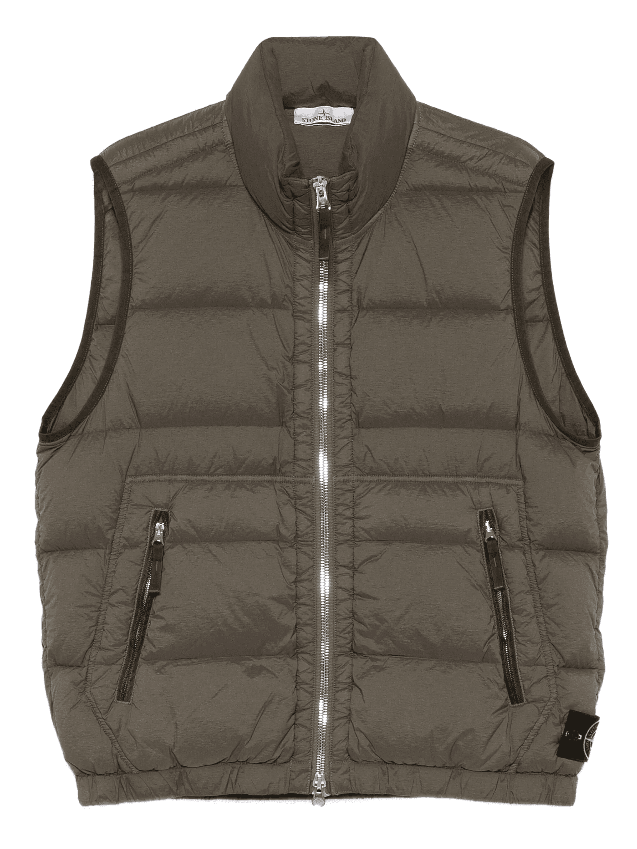 quilted zip-front vest - Image 1