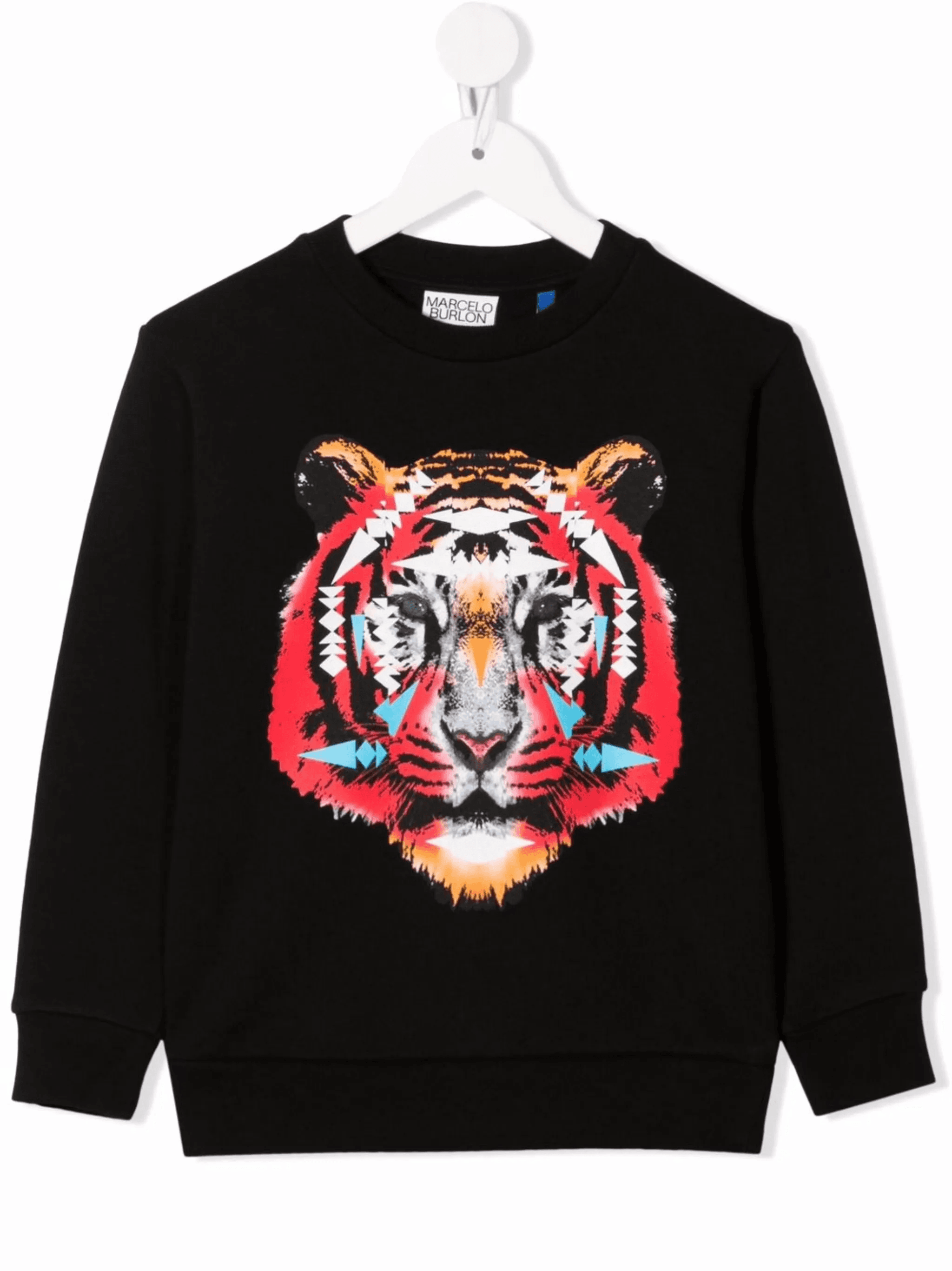 tiger-motif cotton sweatshirt - Image 1