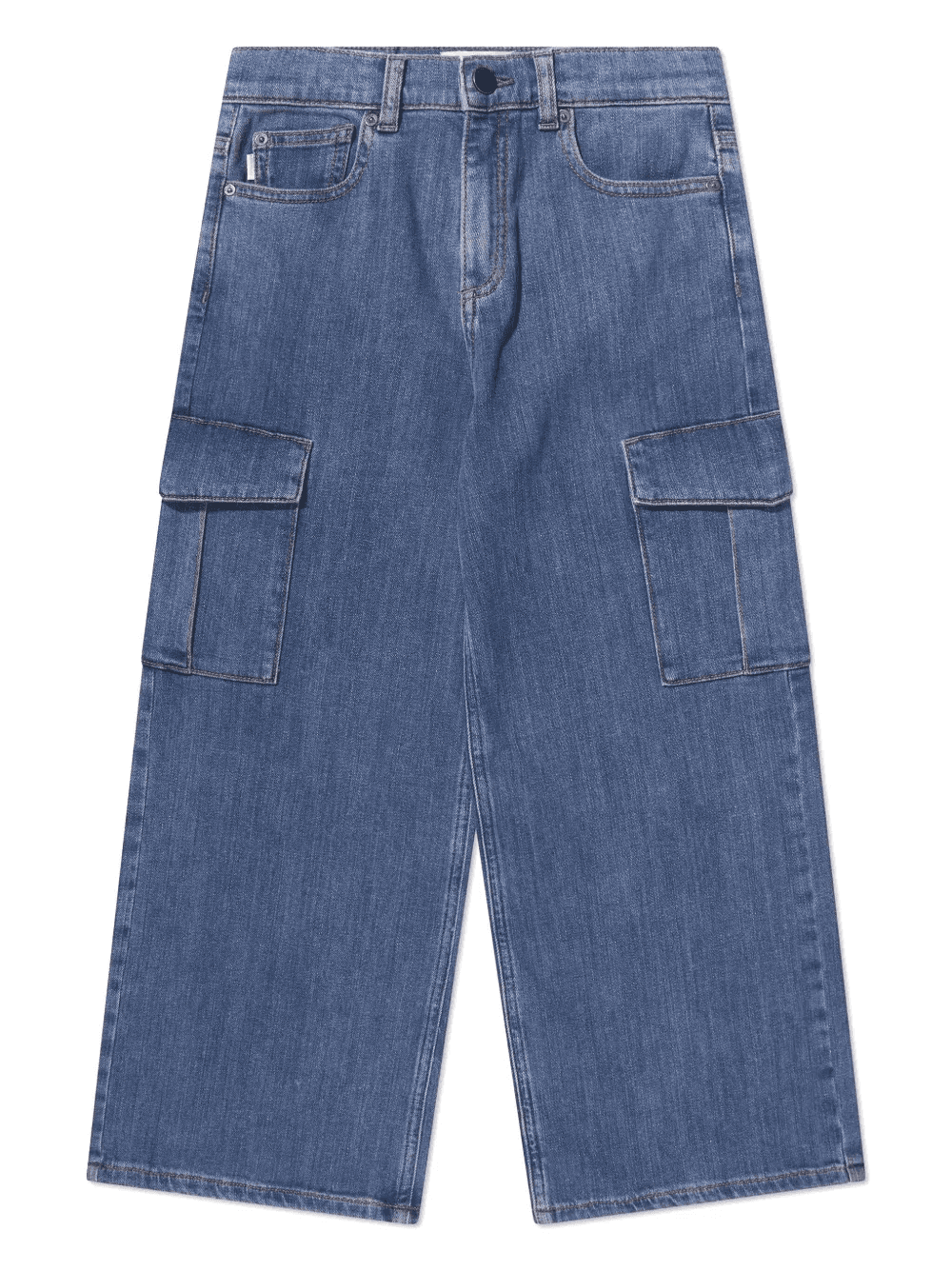 drop-crotch wide-leg jeans - Image 1
