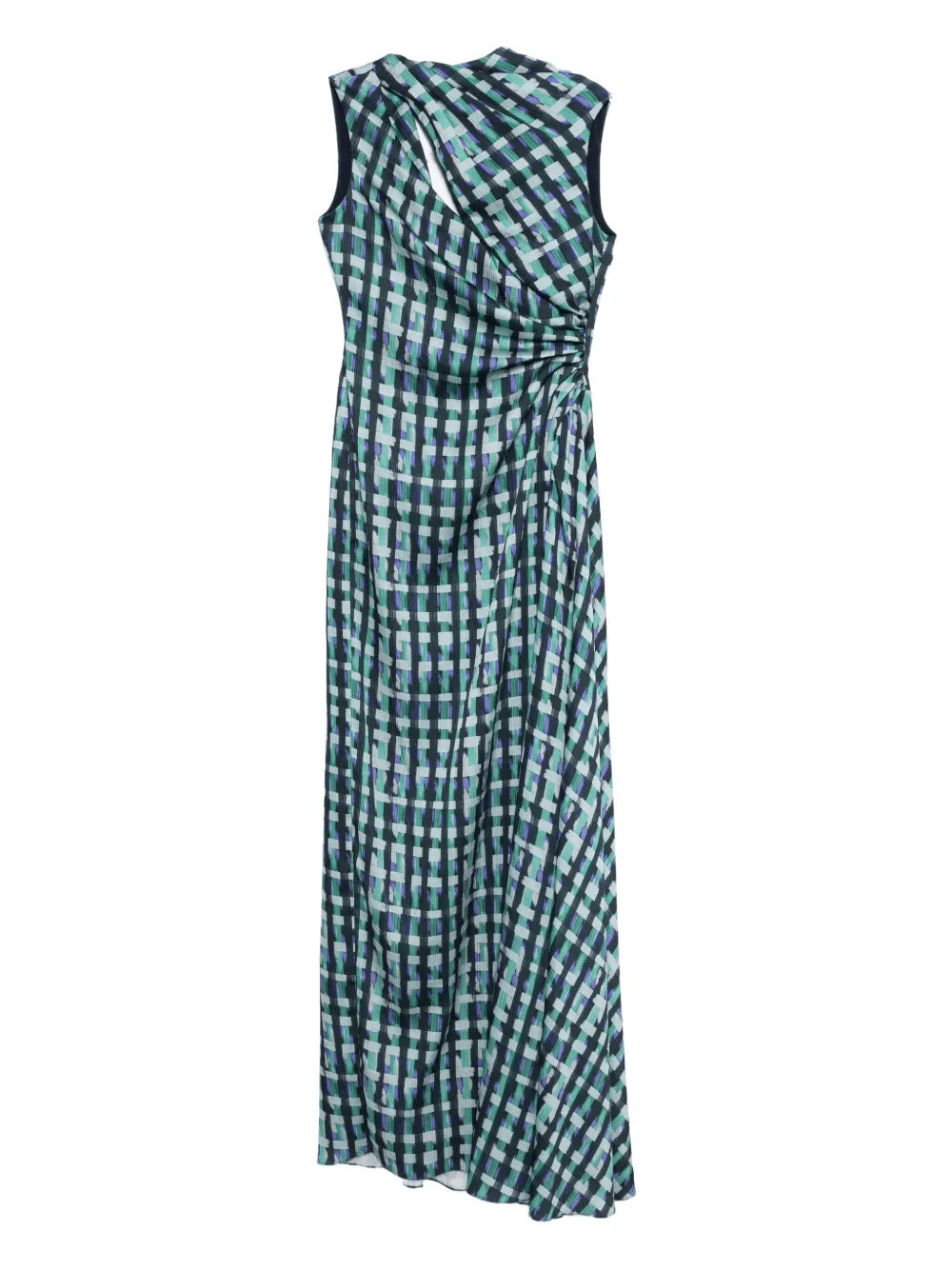 Satin checked gown - Image 1