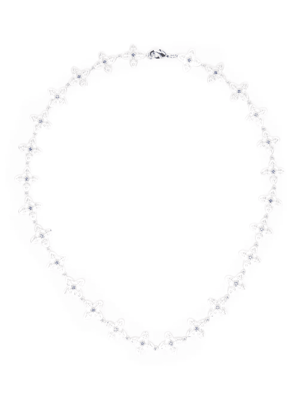 ghotic clover flower necklace - Image 1