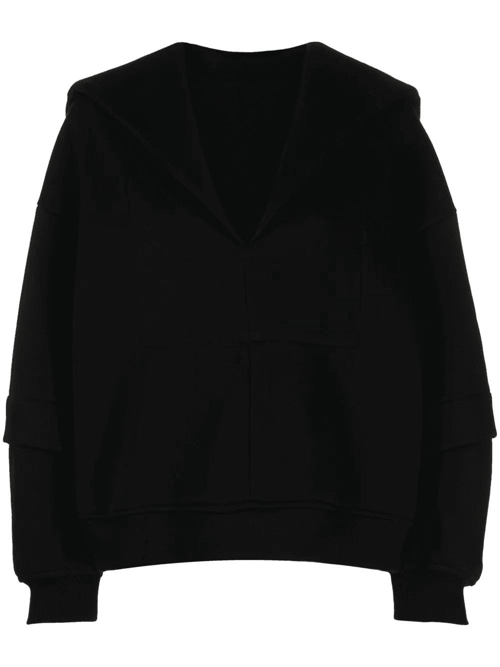 sailor-collar V-neck top - Image 1