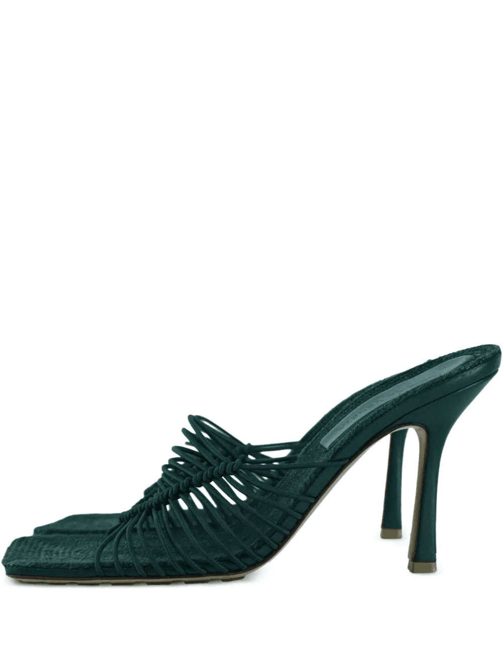 100mm raffia heeled sandals - Image 1