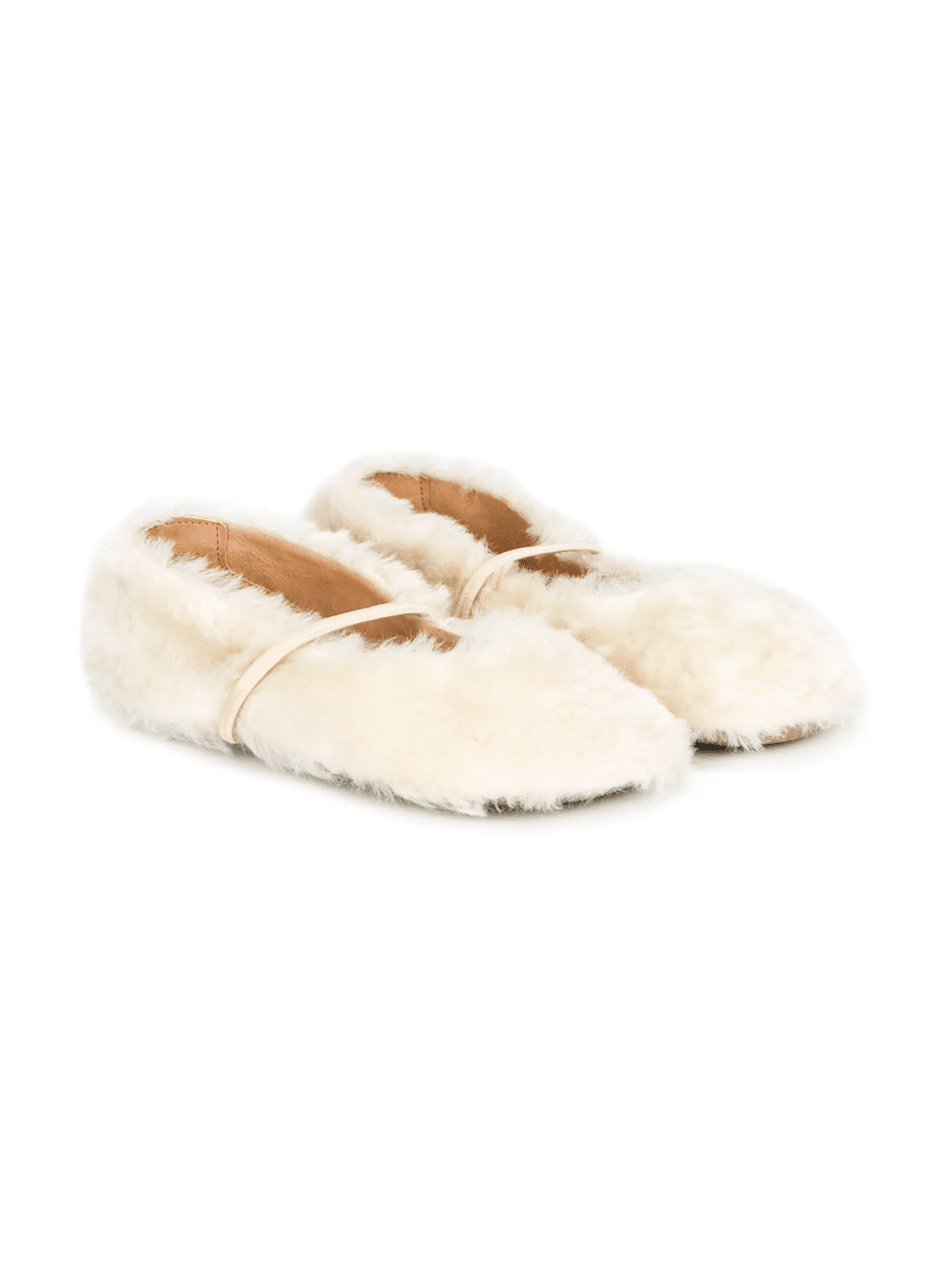 fur detail slippers - Image 1