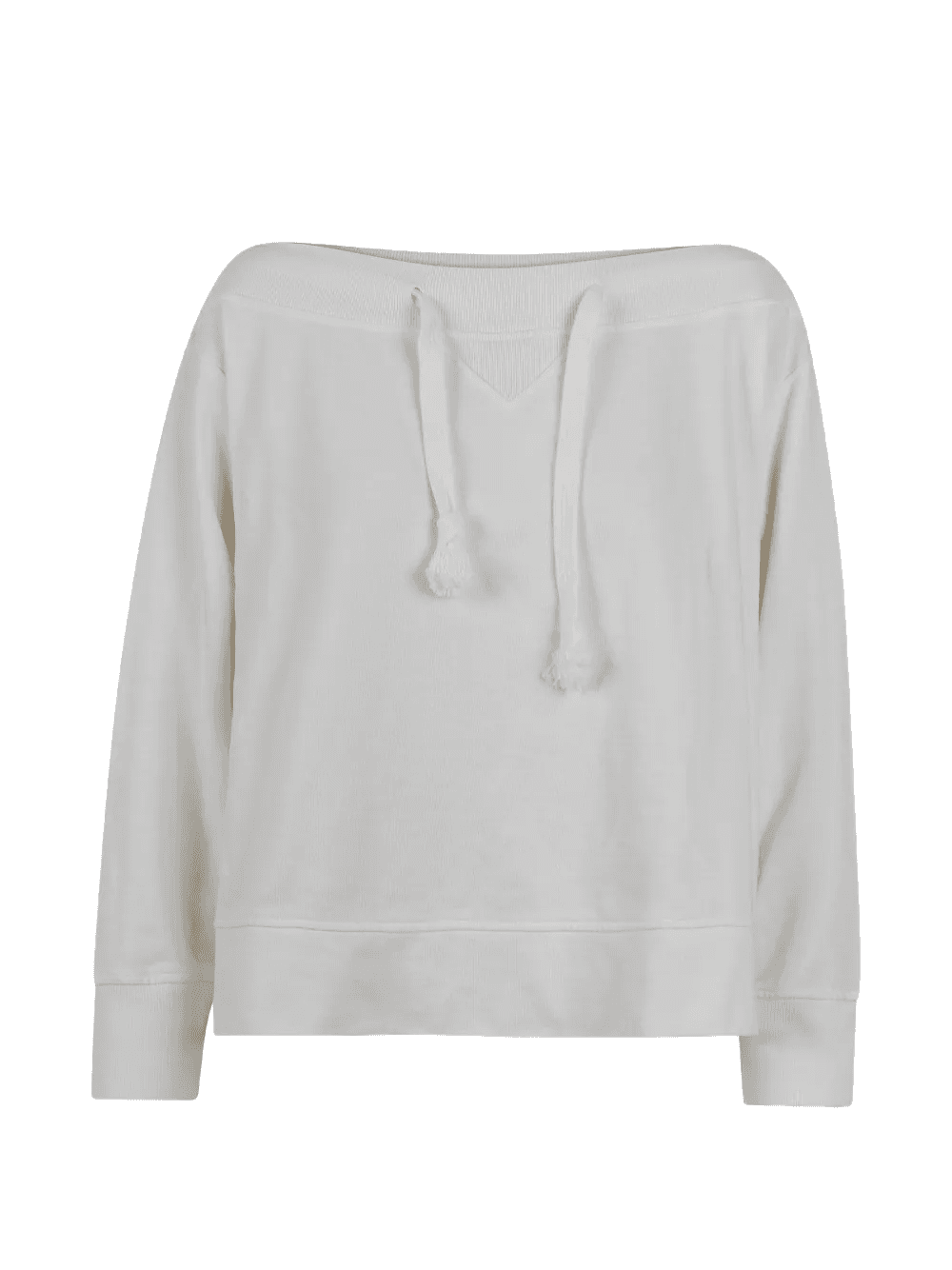 boat-neck tie sweatshirt - Image 1