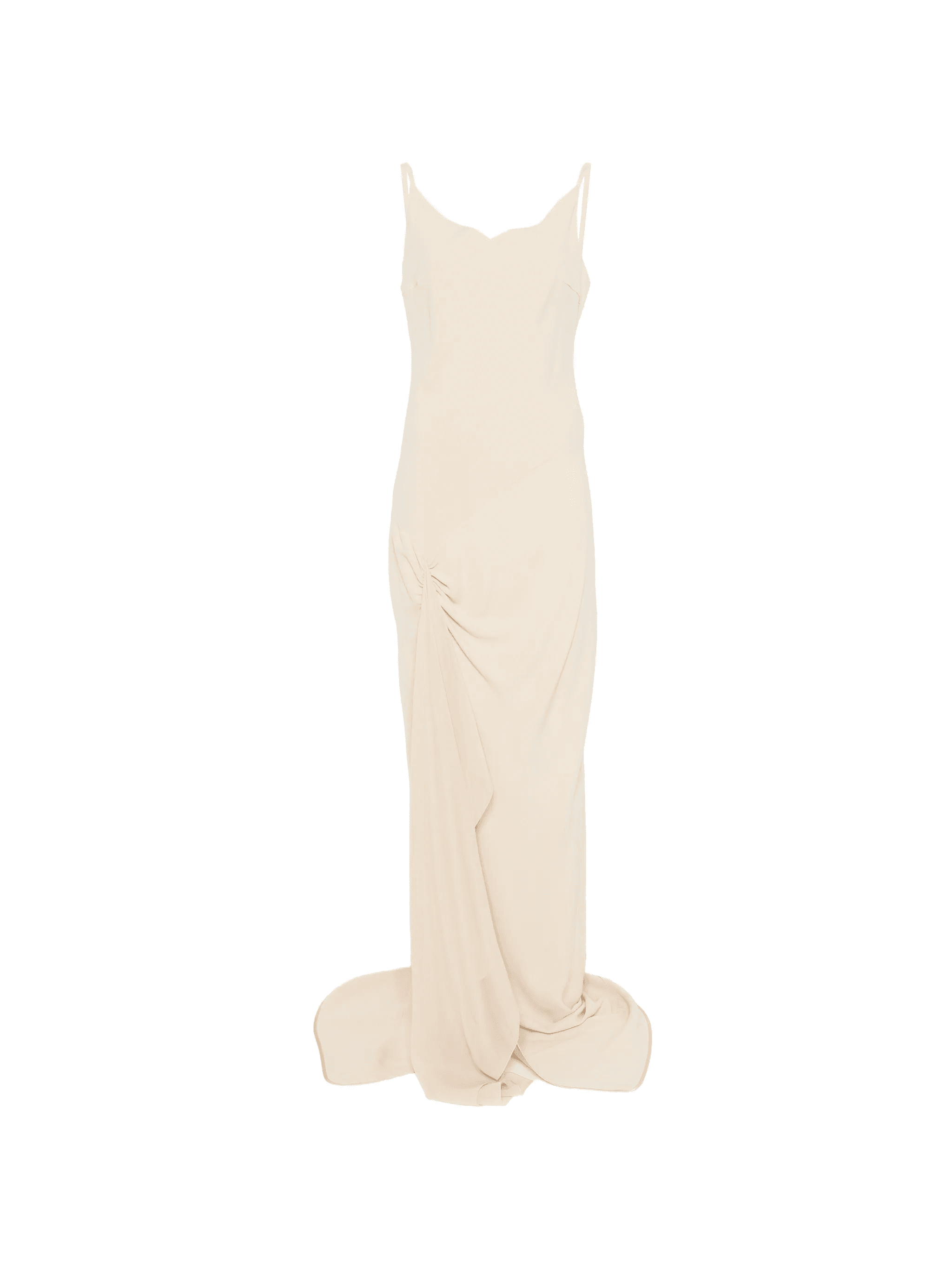 gathered sleeveless maxi dress - Image 1