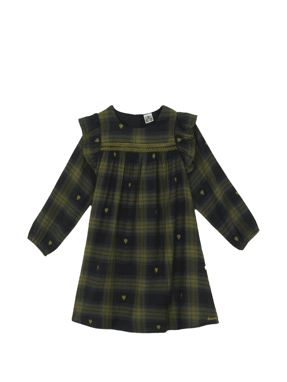 ruffled plaid dress - Image 1