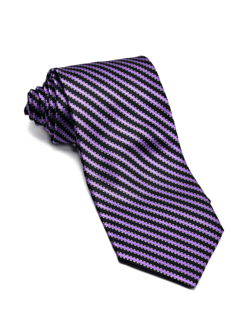 striped silk tie - Image 1