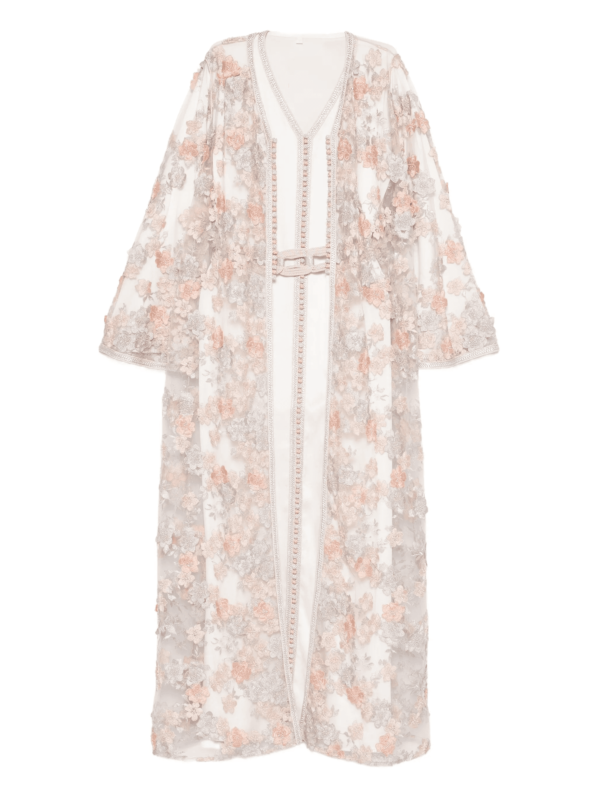floral embroidered maxi kaftan - Image 1