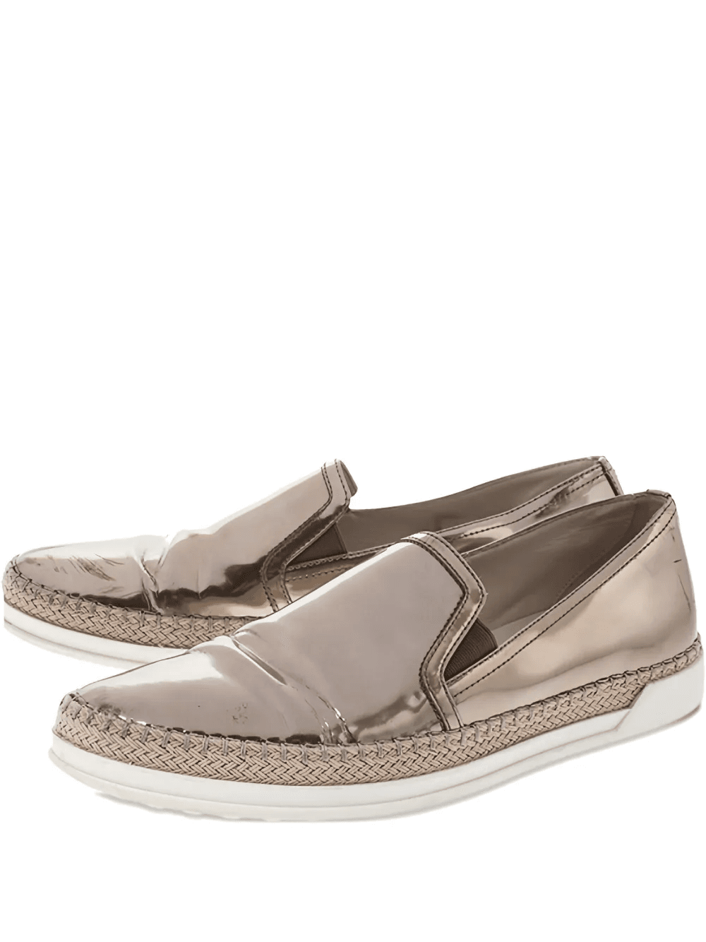 patent~leather slip-on sneakers - Image 1