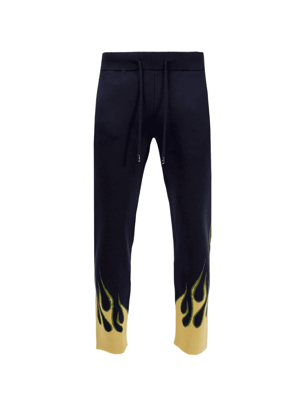 drawstring flame-print track pants - Image 1