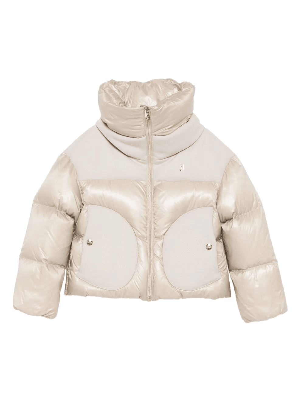 quilted panelled jacket - Image 1