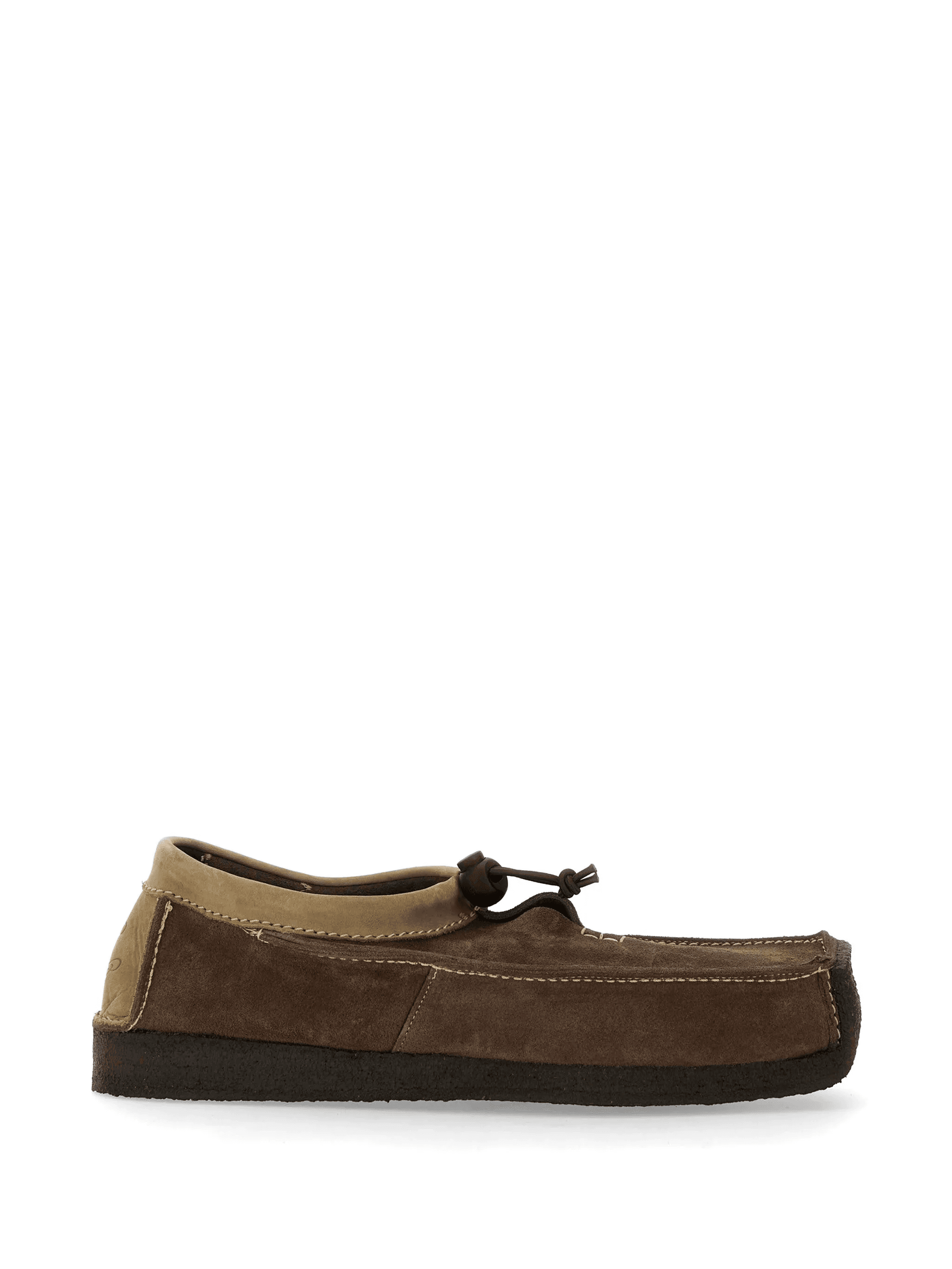 suede drawstring loafers - Image 1