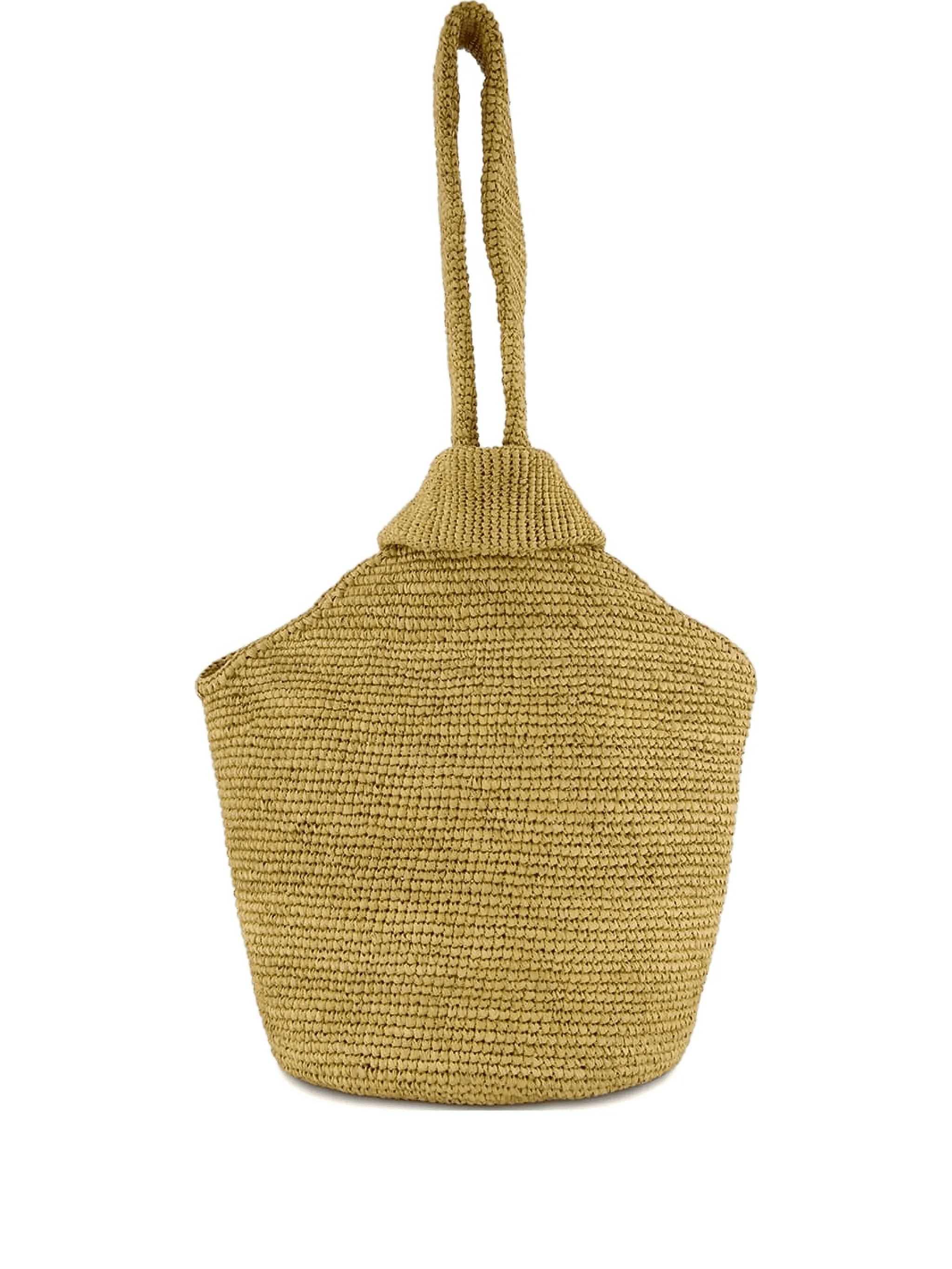 straw pull-through shoulder bag - Image 1