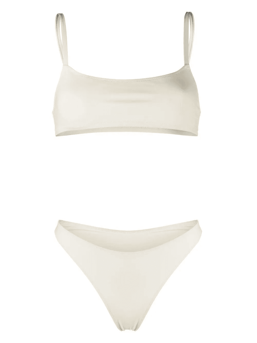 square-neck stretch bikini set - Image 1