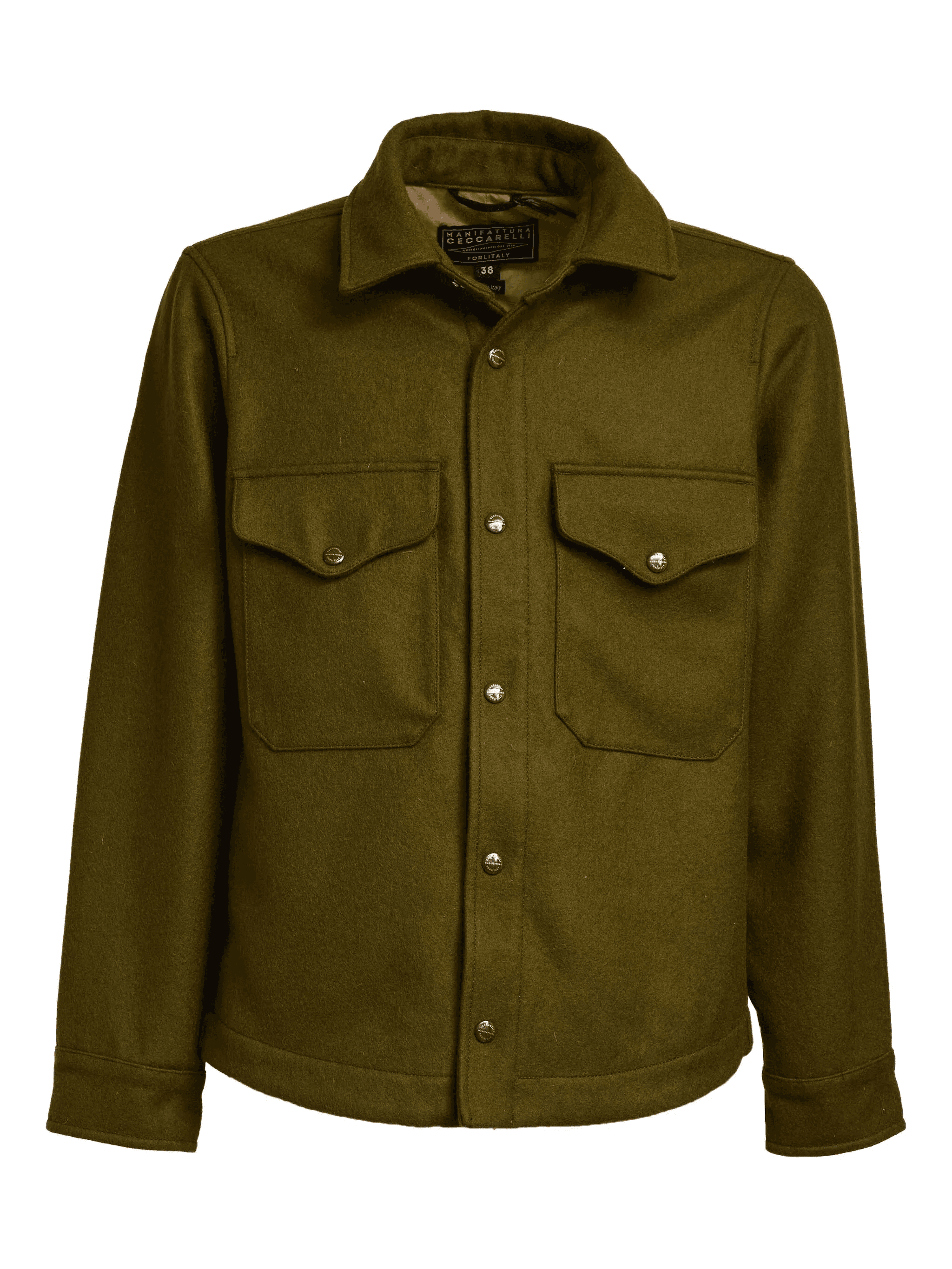 heavy wool shirt jacket - Image 1