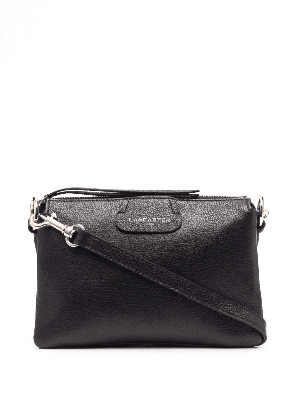 leather logo-print shoulder bag - Image 1