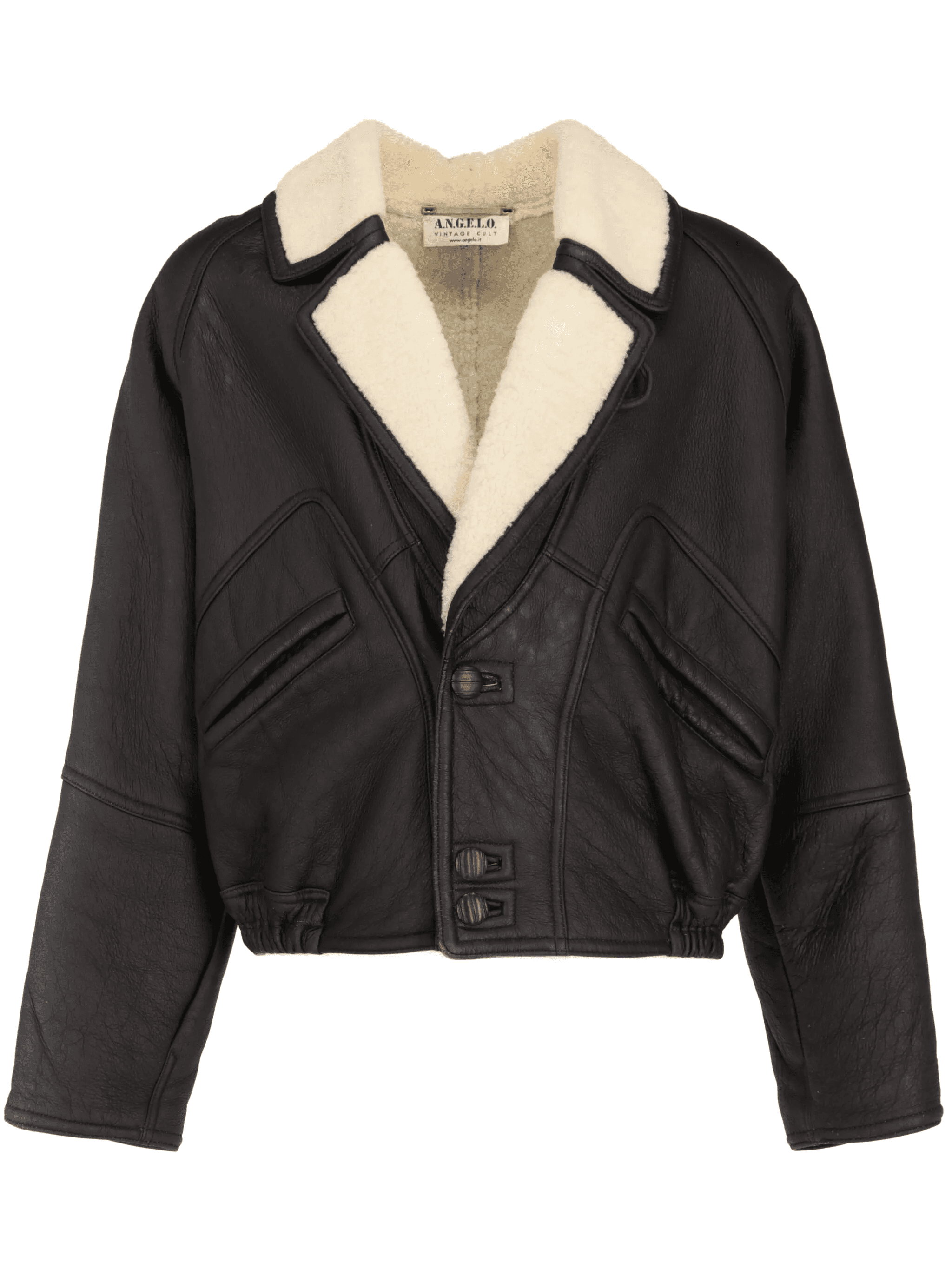 1980s leather coat - Image 1