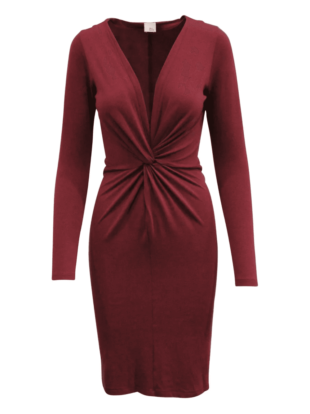 knot-detail midi dress - Image 1