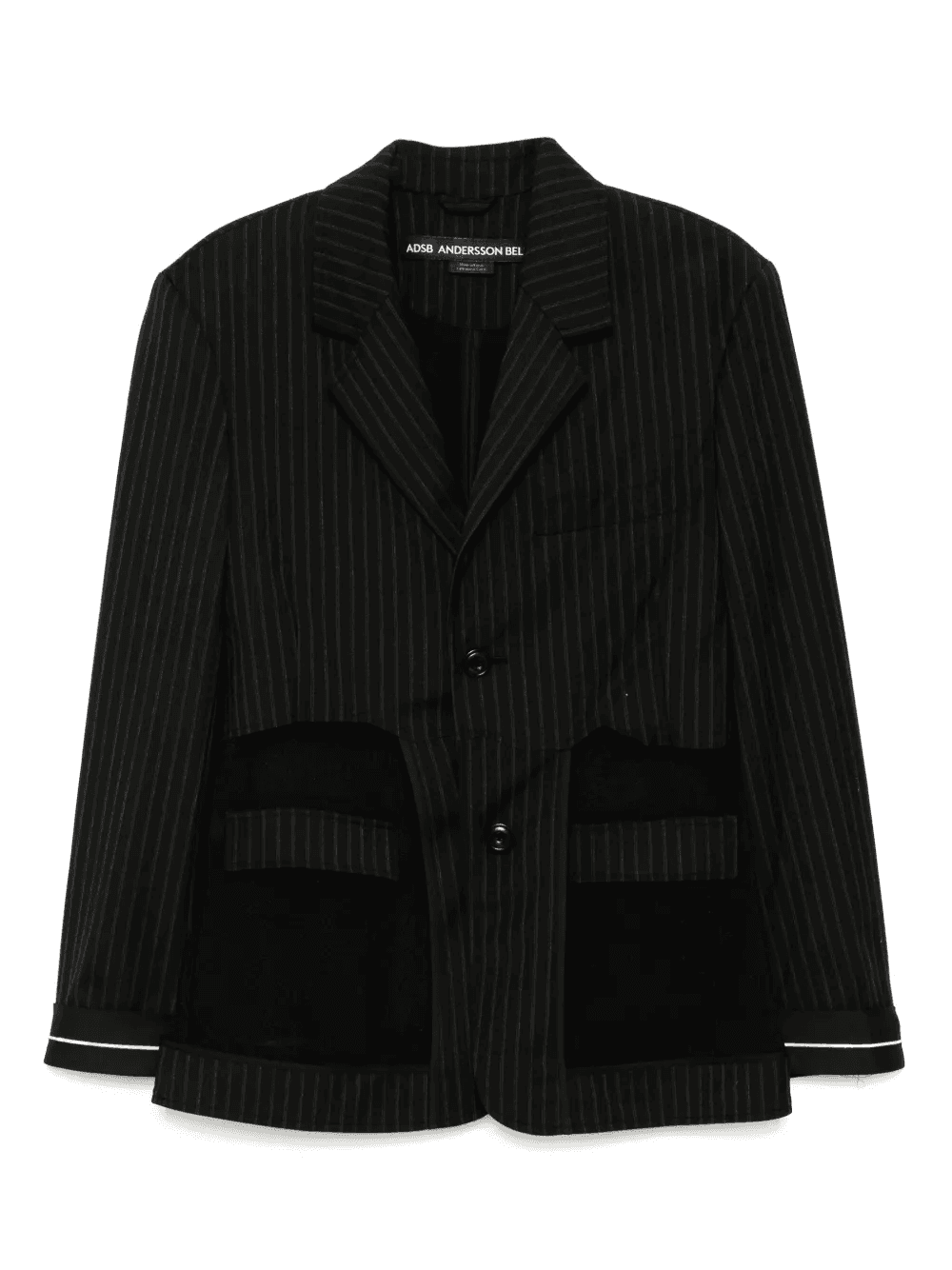 inside out stripe sheer jacket - Image 1