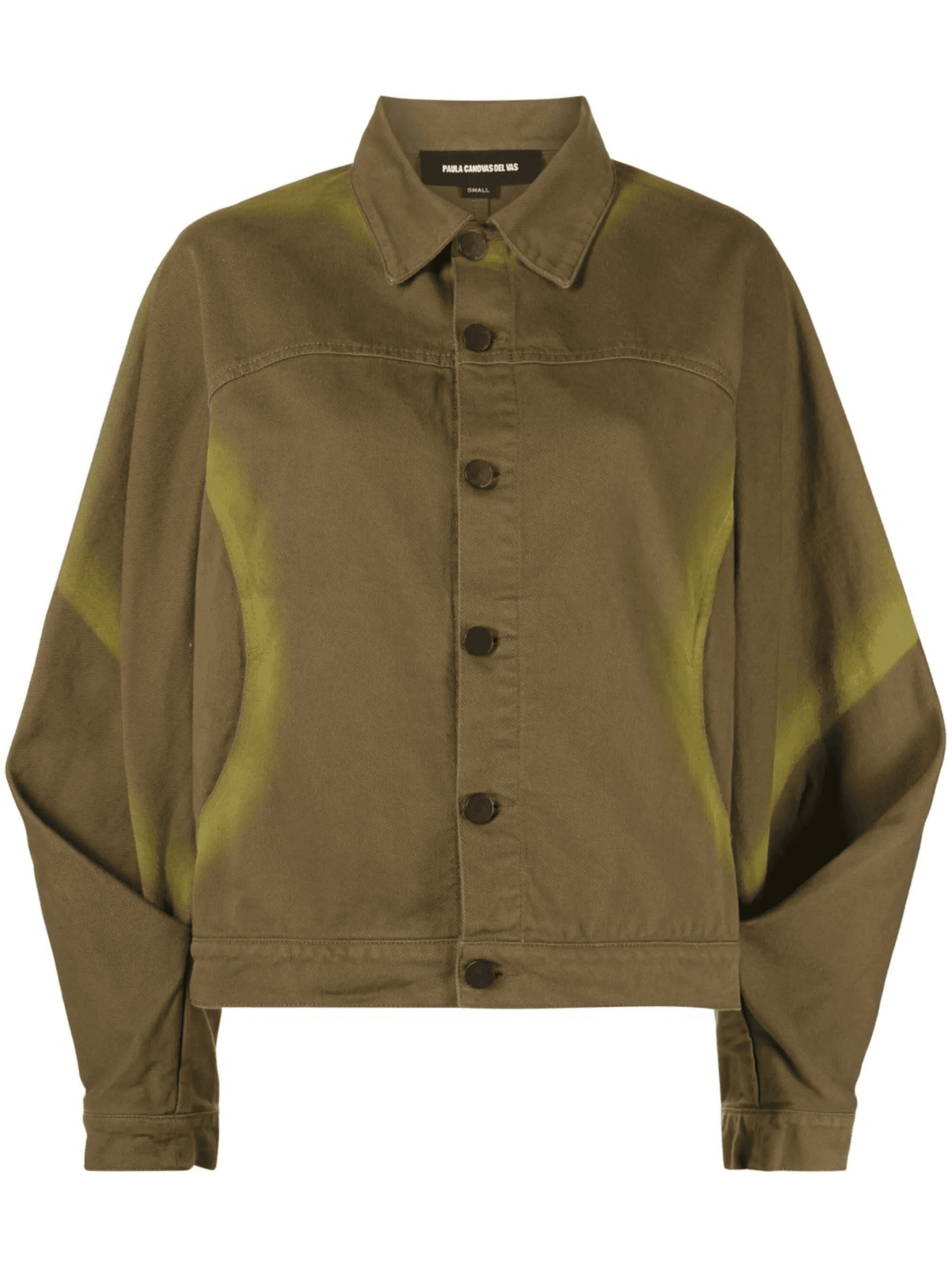 spray-paint effect denim jacket - Image 1