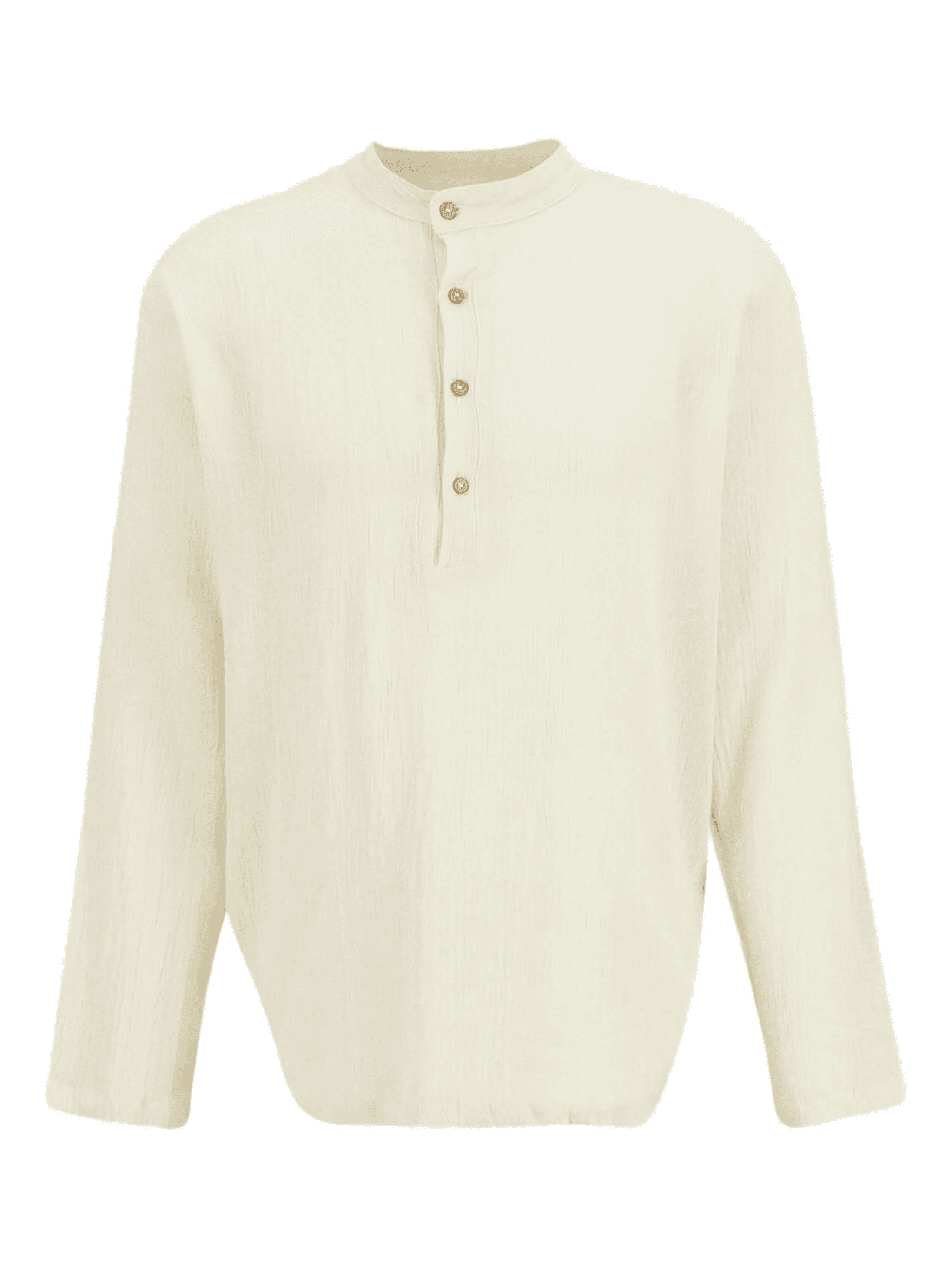 long-sleeve cotton-gauze T-shirt - Image 1