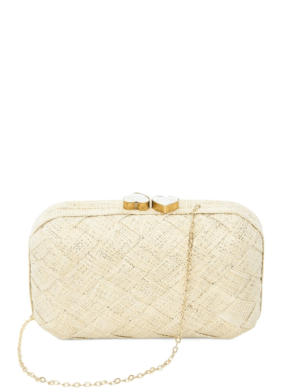 woven heart clutch bag - Image 1