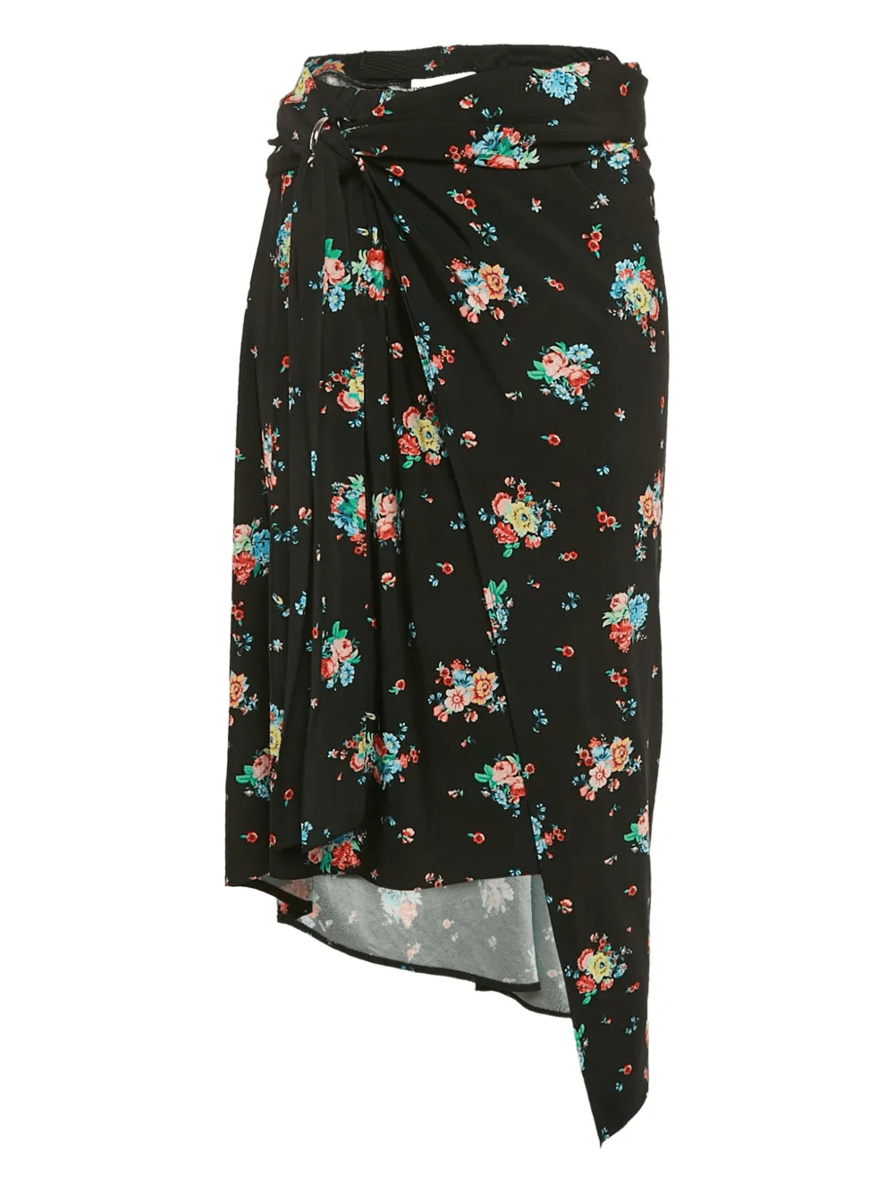 floral-print asymmetric skirt - Image 1