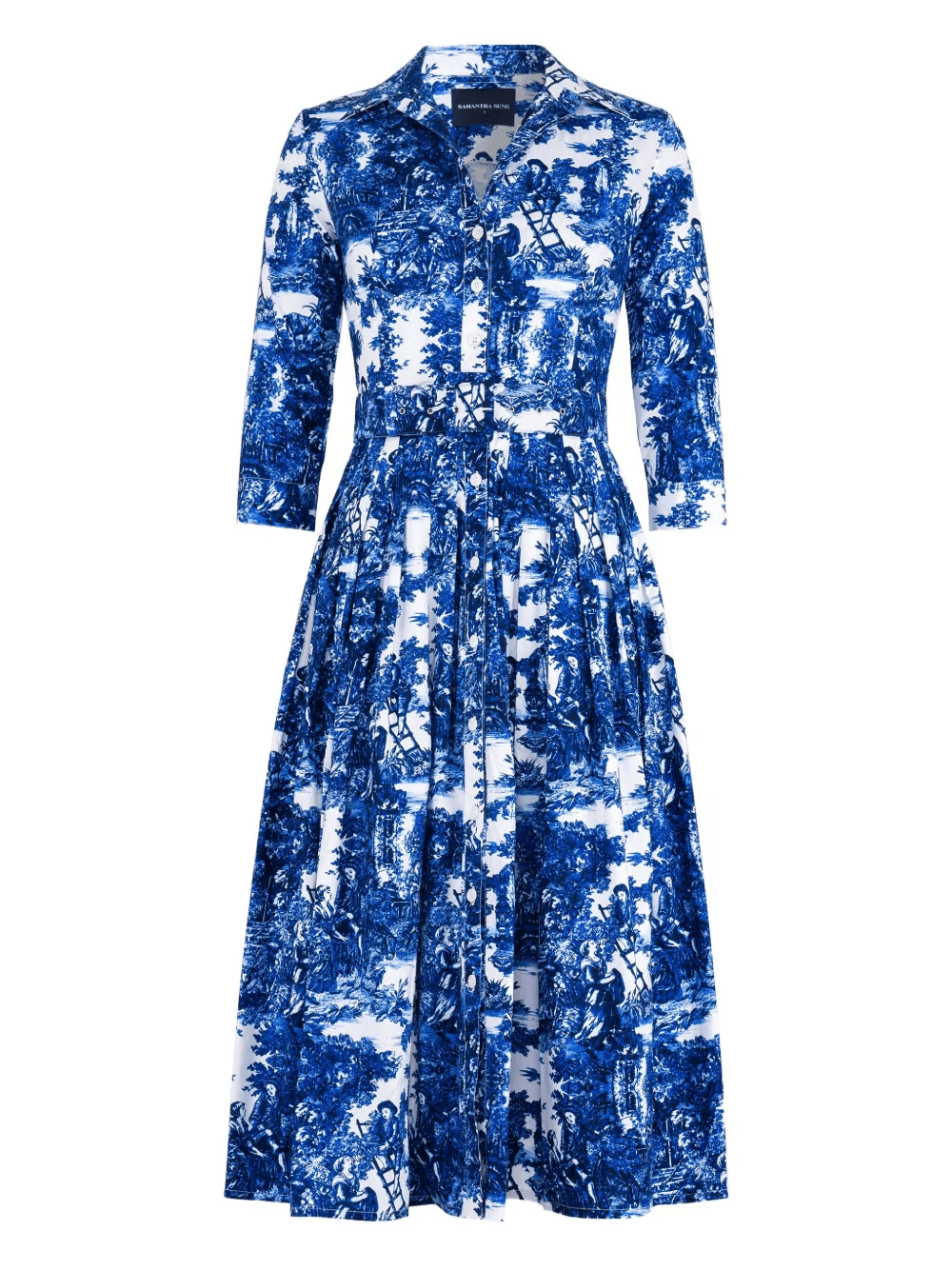 Audrey pleated midi dress - Image 1