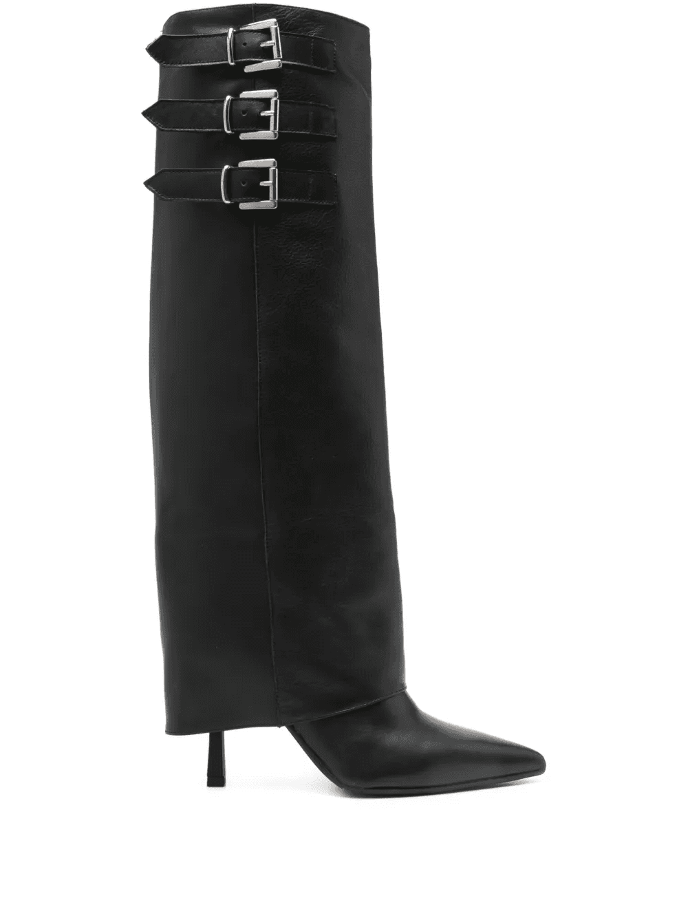 90mm buckle-detail calf-leather boots - Image 1