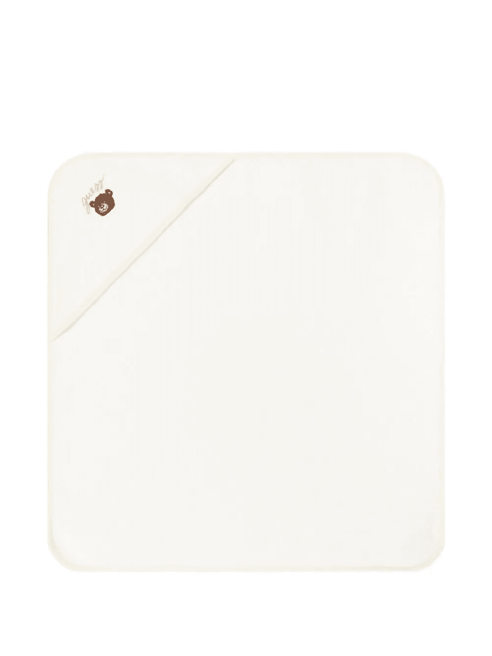 bear embroidery hooded towel (70cm) - Image 1