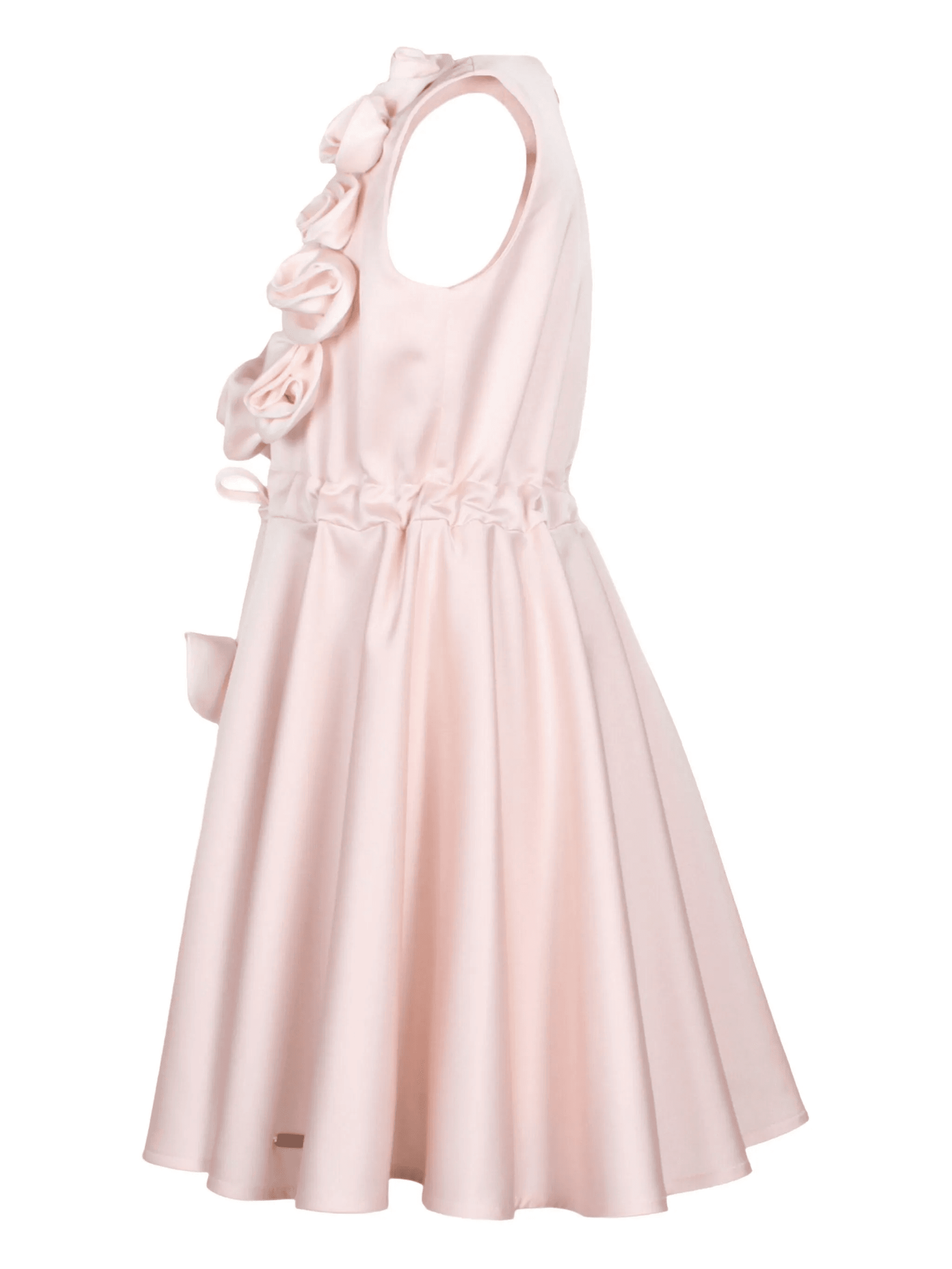 rose-embellished skater mini dress - Image 1