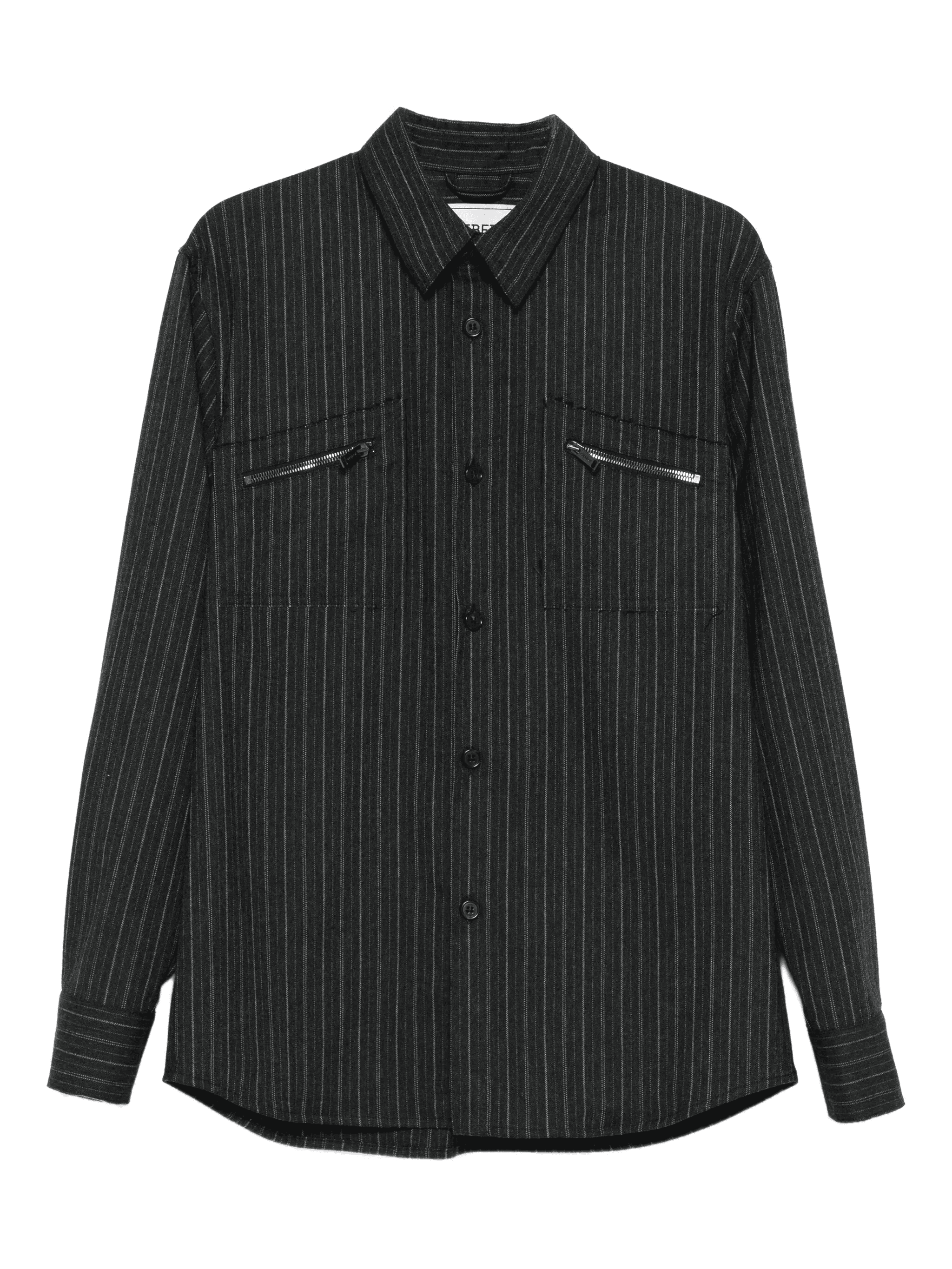 pinstripe zip-pocket shirt - Image 1