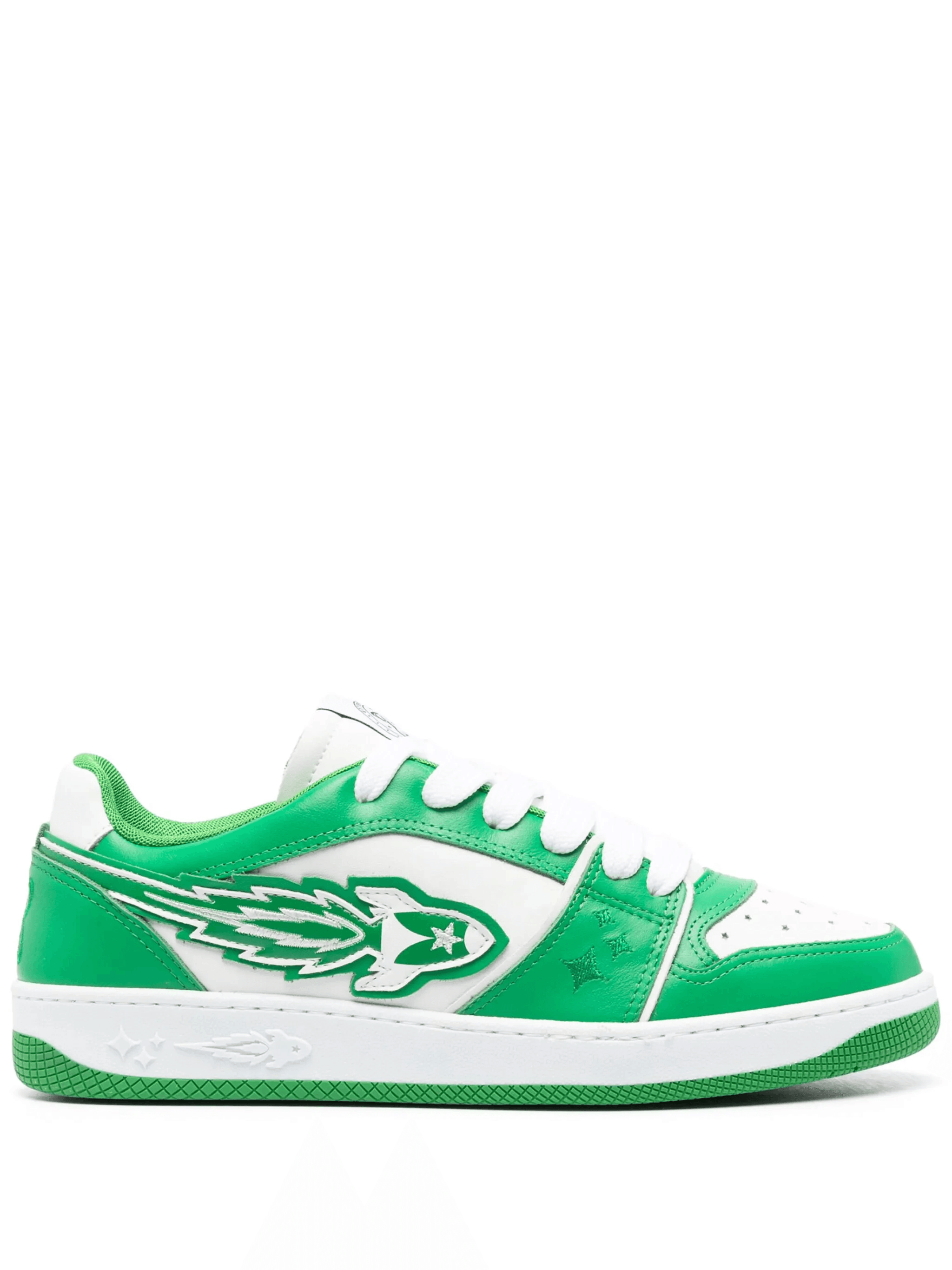 Rocket panelled leather sneakers - Image 1