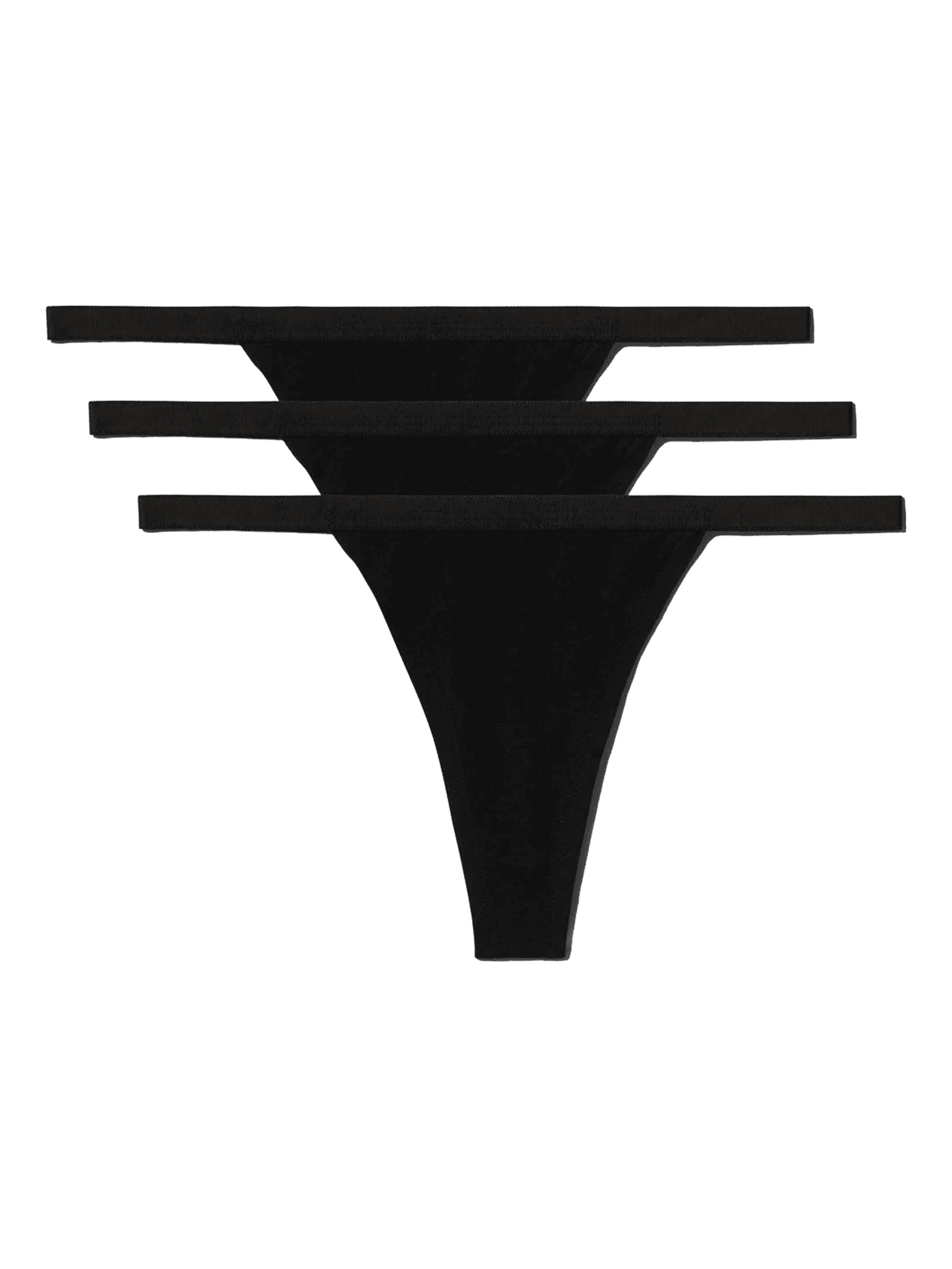 elasticated-waistband thong (pack of three) - Image 1