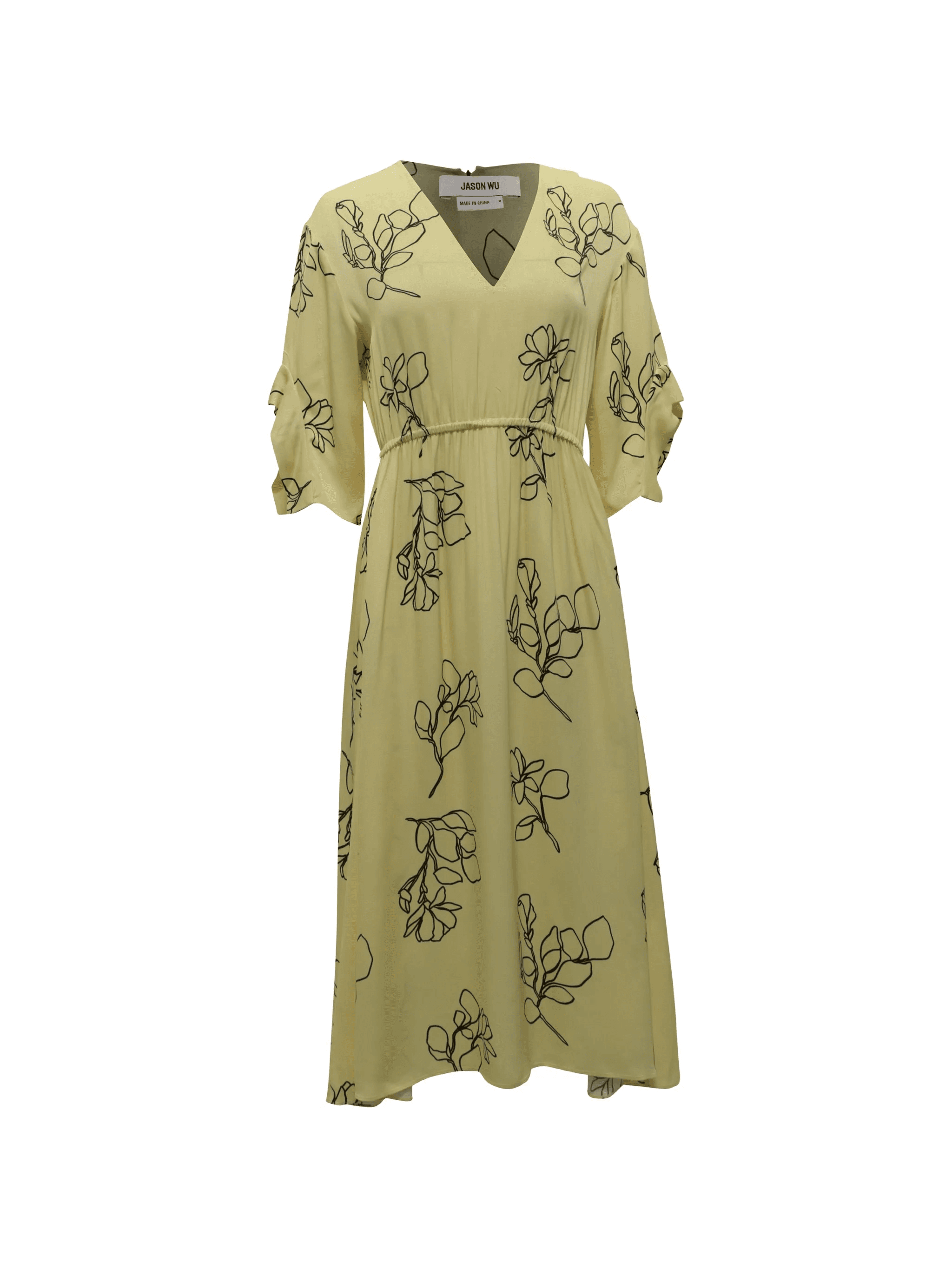 floral-print V-neck midi dress - Image 1