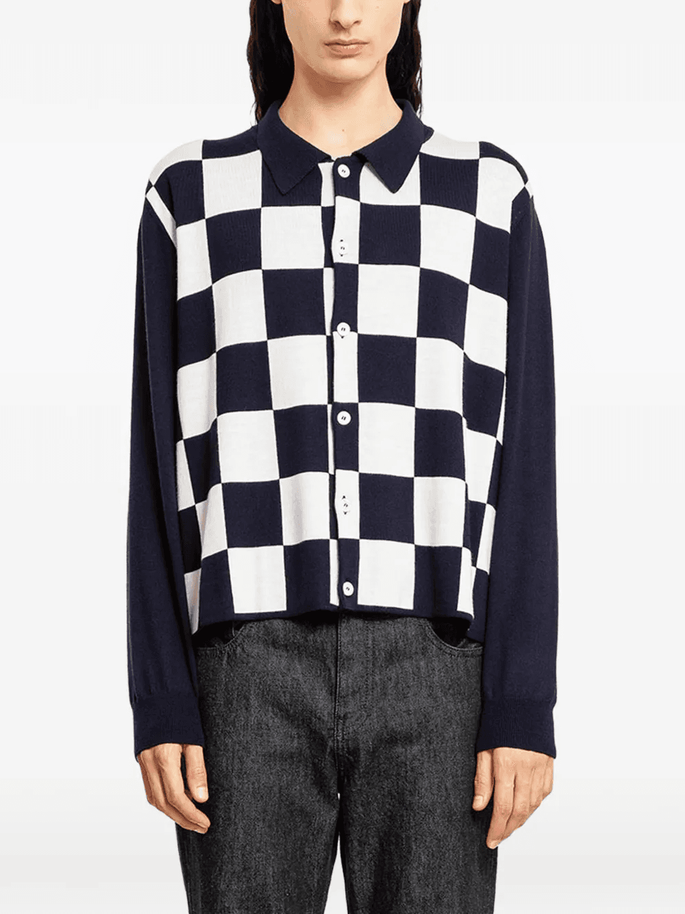 checkered cardigan - Image 1