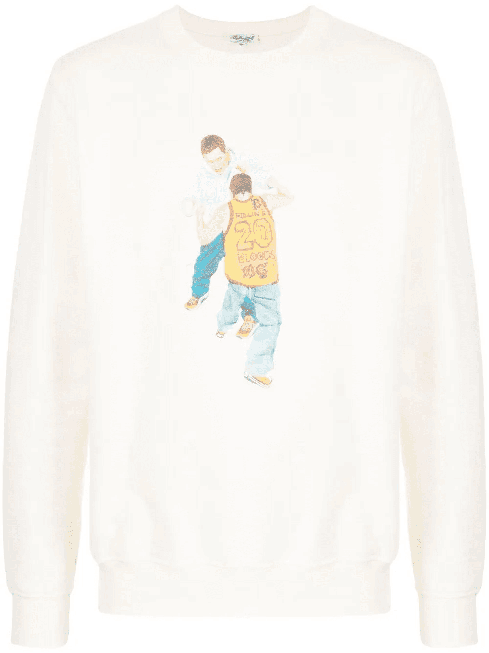 graphic-print detail sweatshirt - Image 1