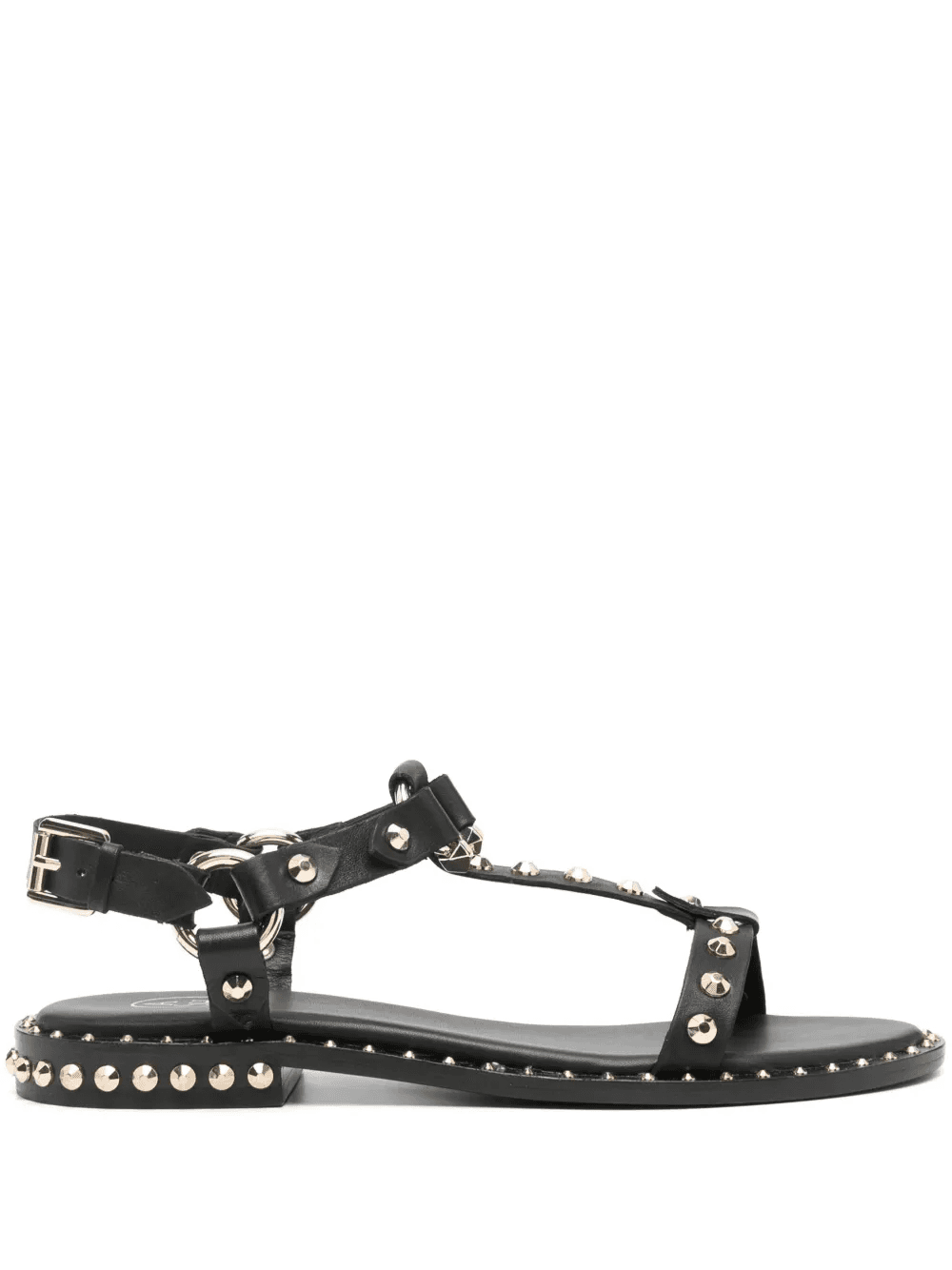 stud-embellished leather sandals - Image 1