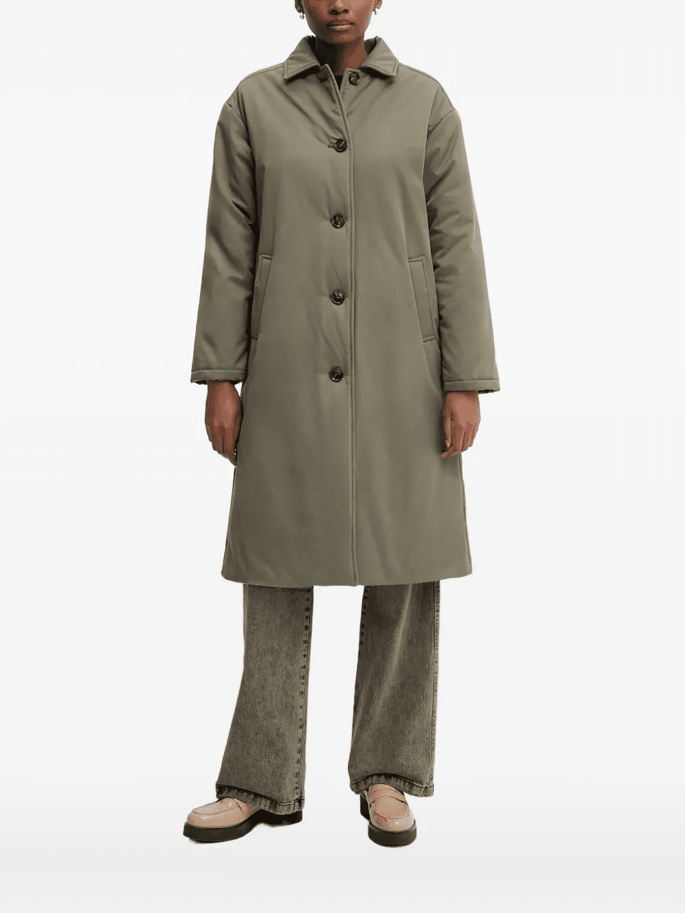 button-fastening coat - Image 1