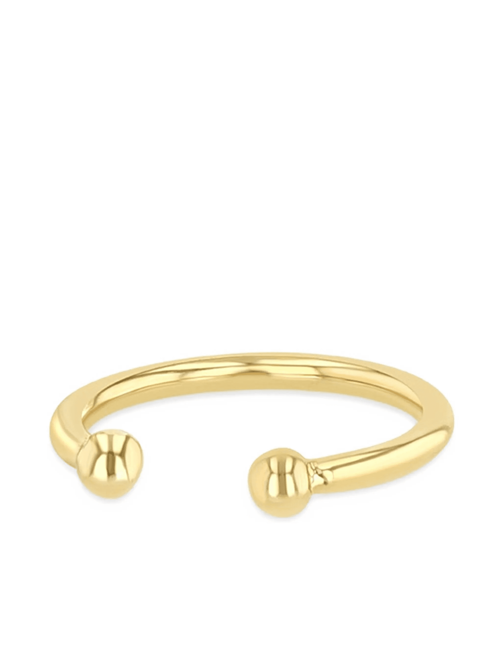 14K yellow gold Wire ear cuff - Image 1