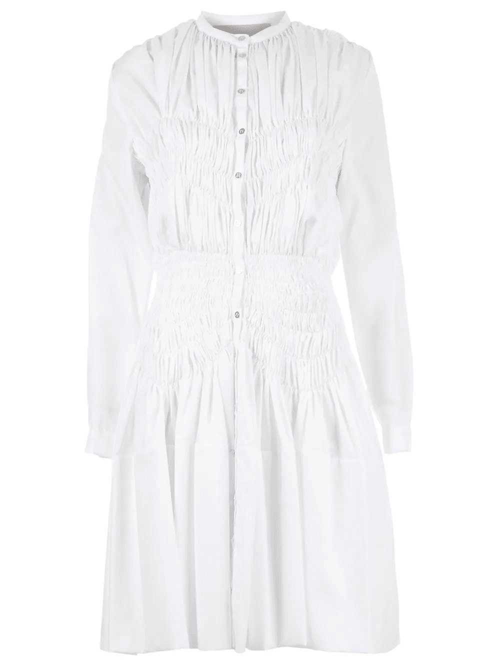 ruche detail shirt dress - Image 1