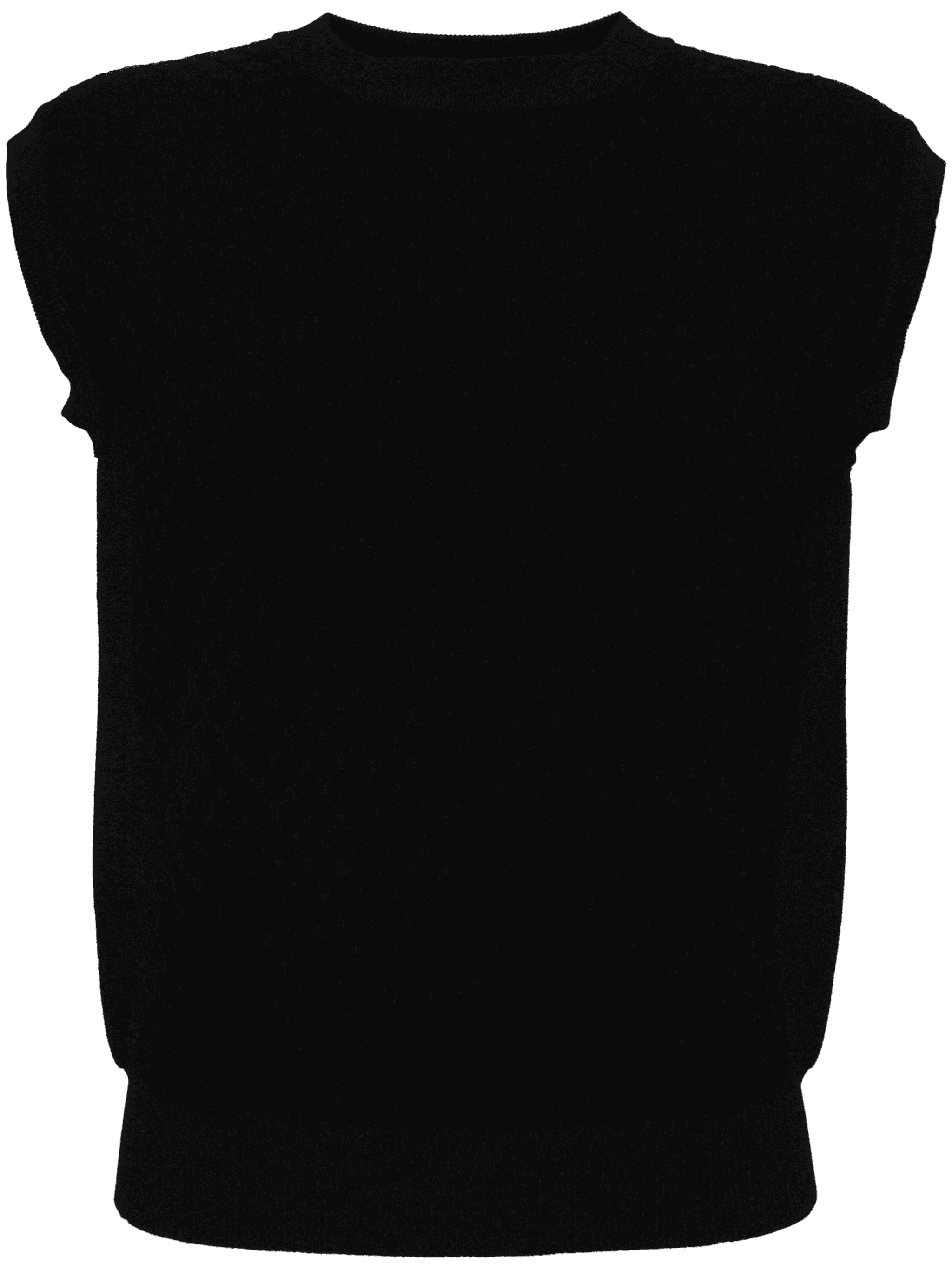 sleeveless knitted top - Image 1