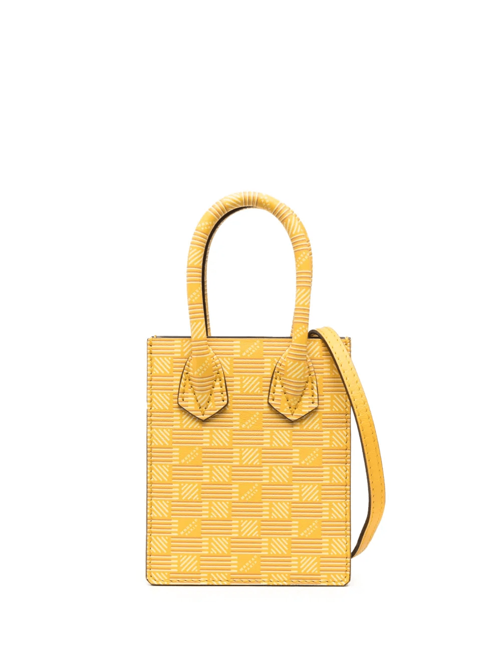 logo-print leather shoulder bag - Image 1